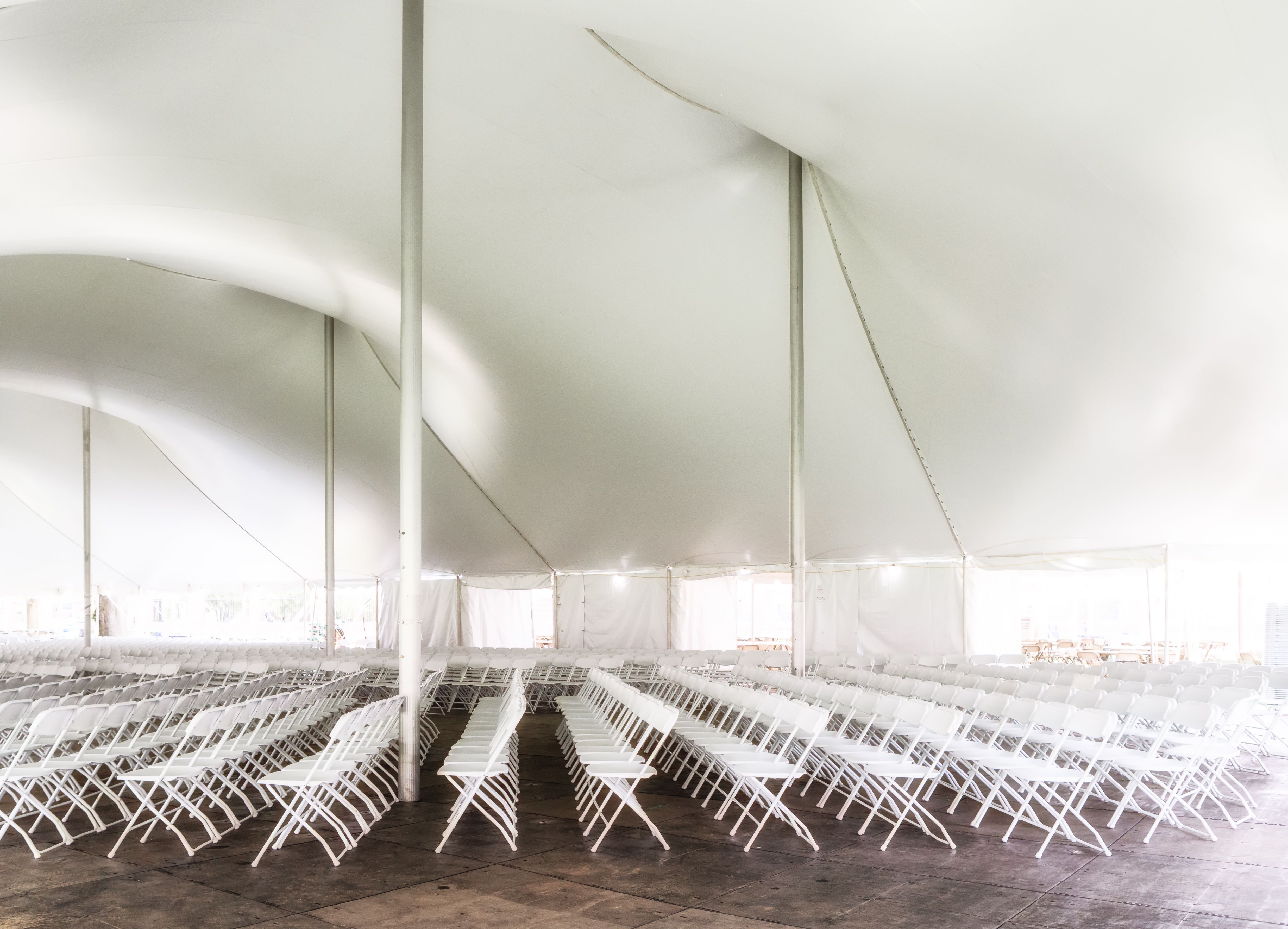 folding chair setup