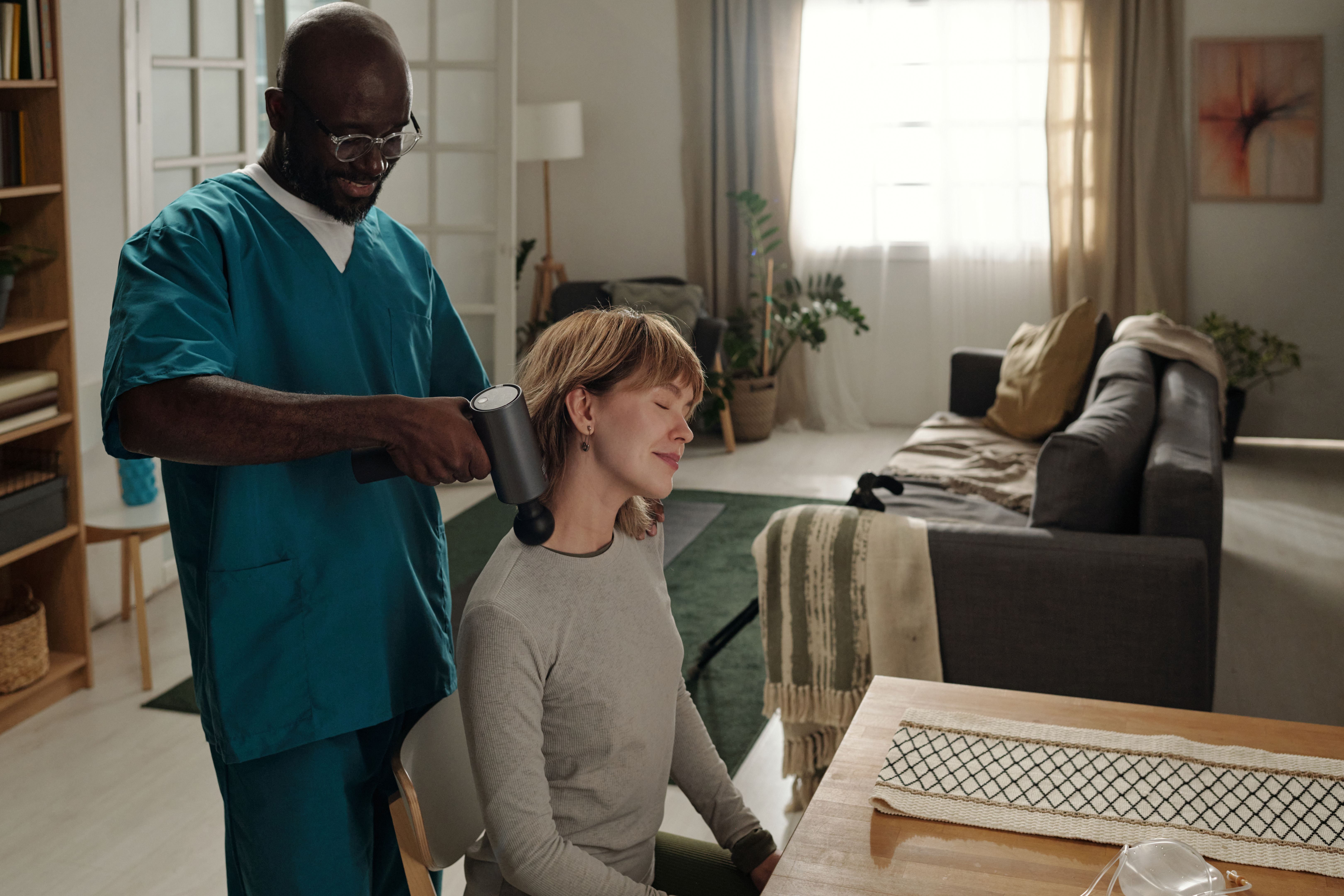 Providing Therapeutic Massage Using Handheld Device