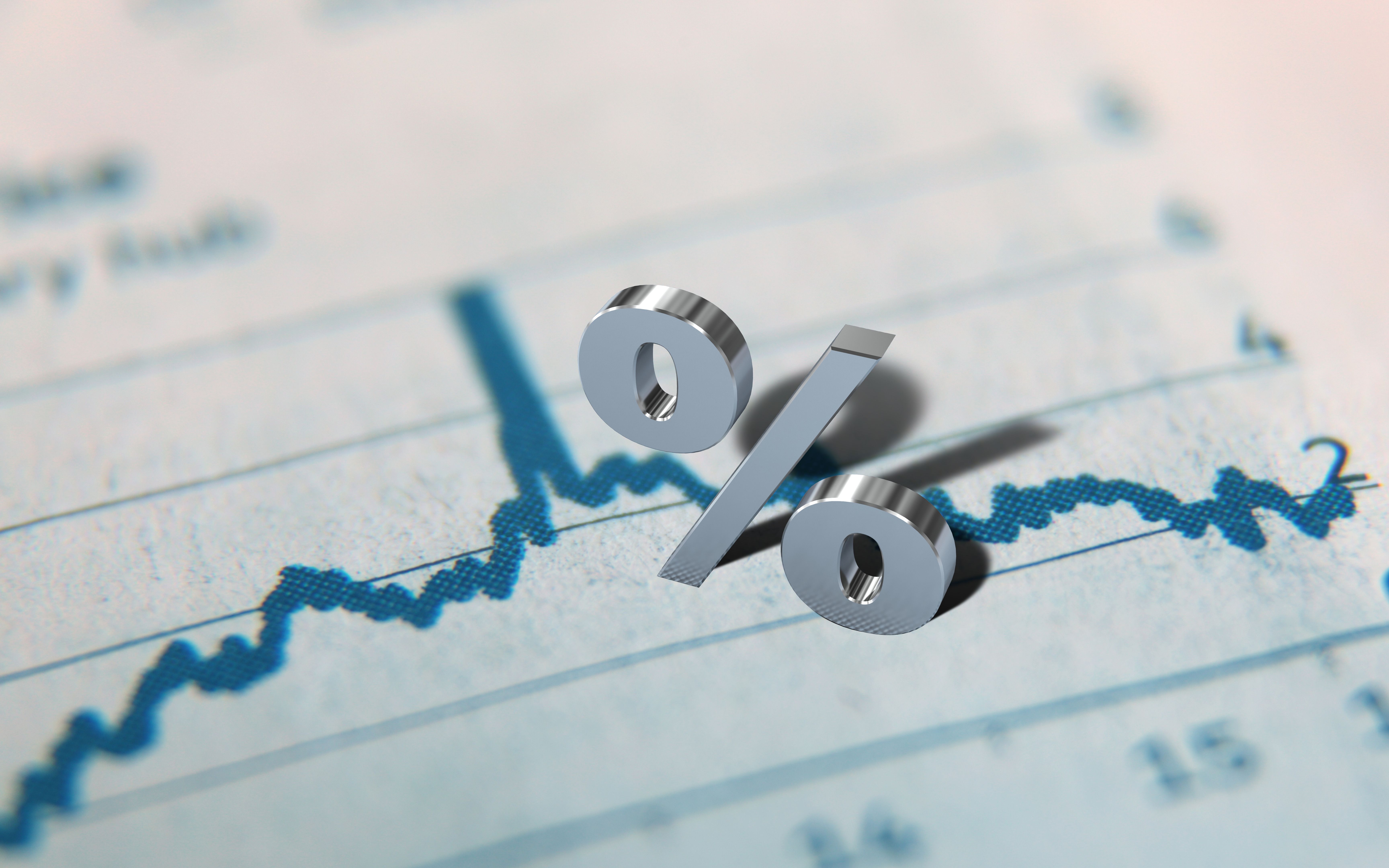Interest rate percentage sign symbol finance investment graph chart Interest rate percentage sign symbol finance investment graph chart