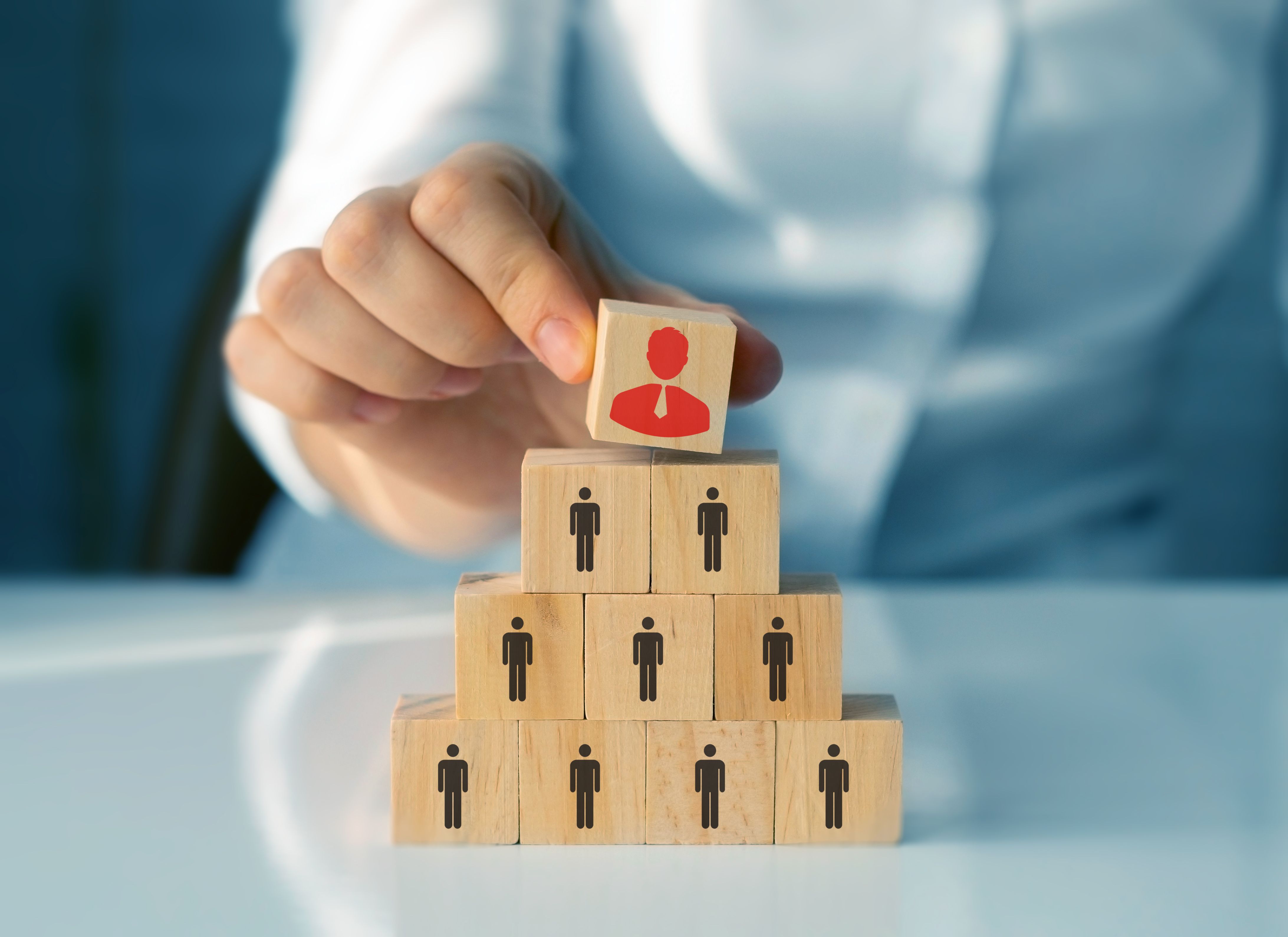 Business process and workflow automation with flowchart. Hierarchy management of corporate and processing management.