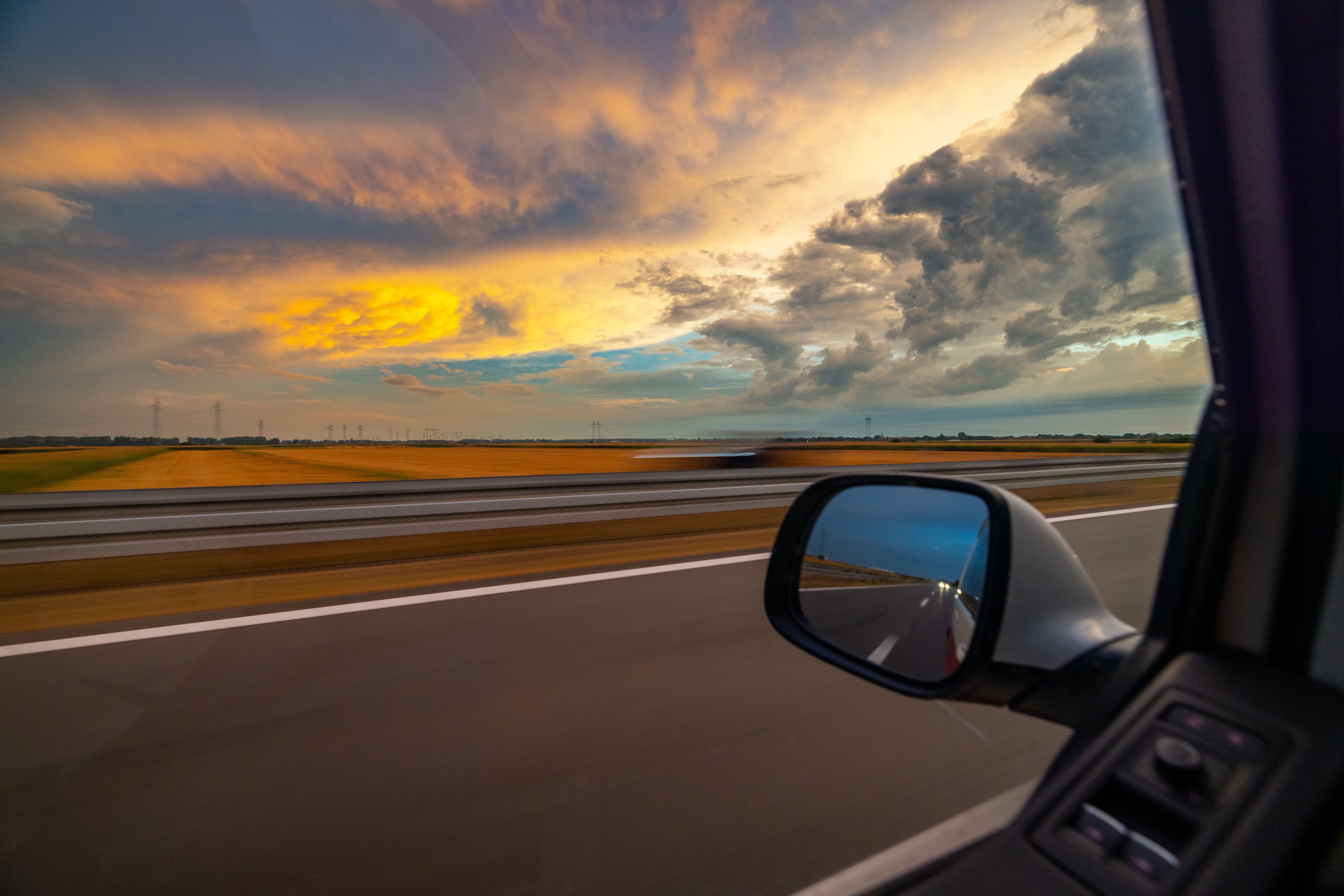 reflective car window