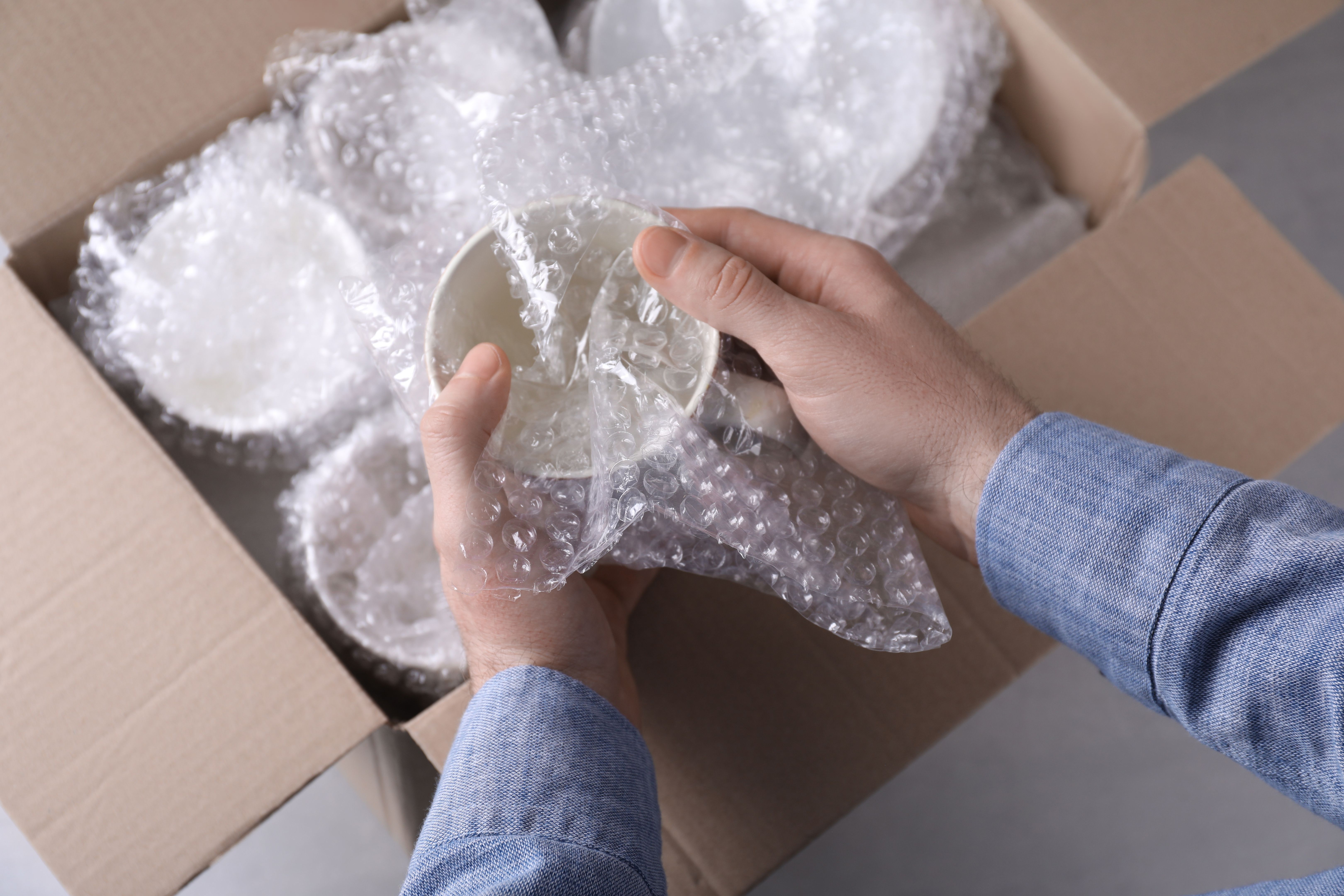 packing fragile items