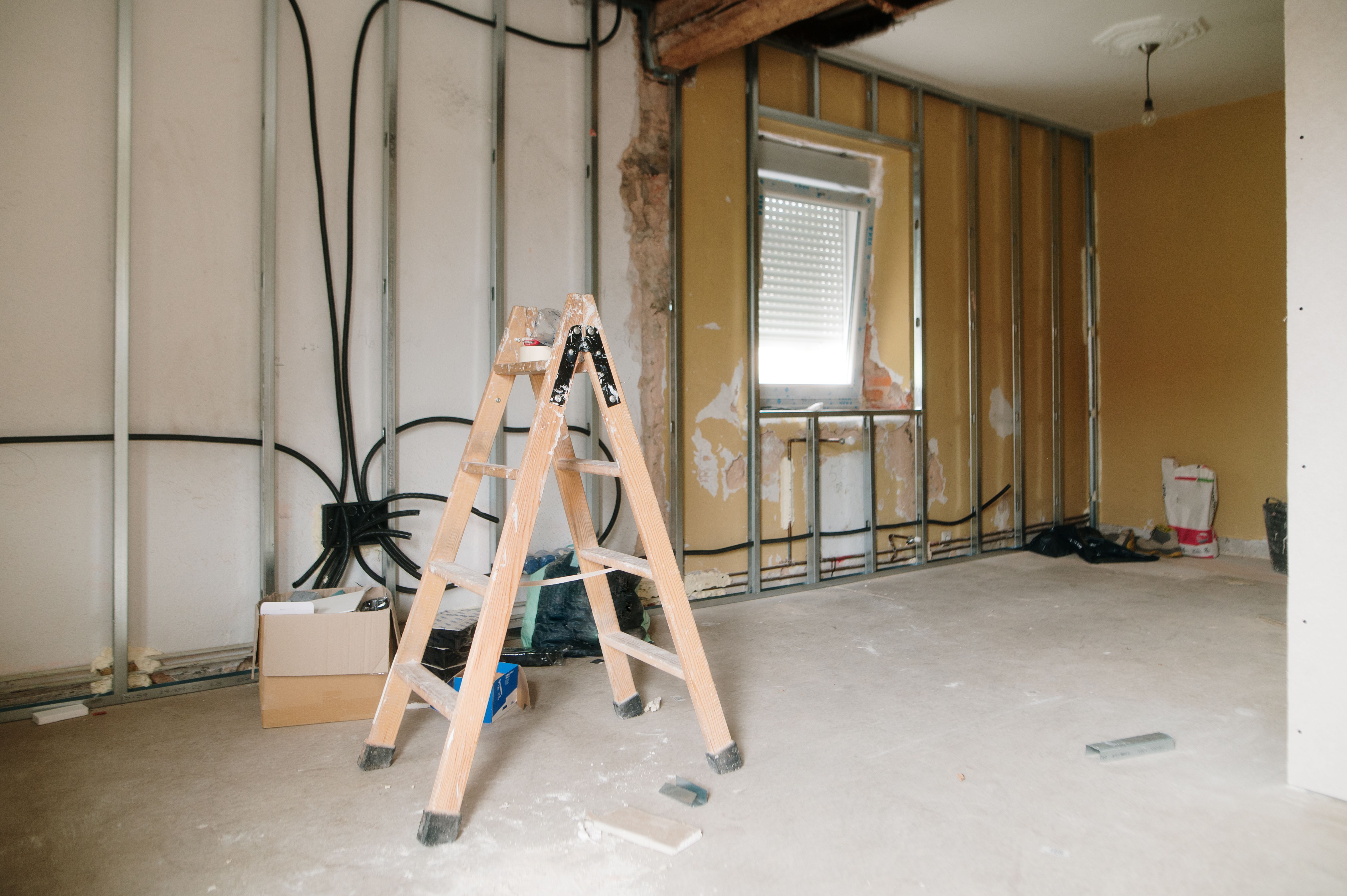House interior under renovation