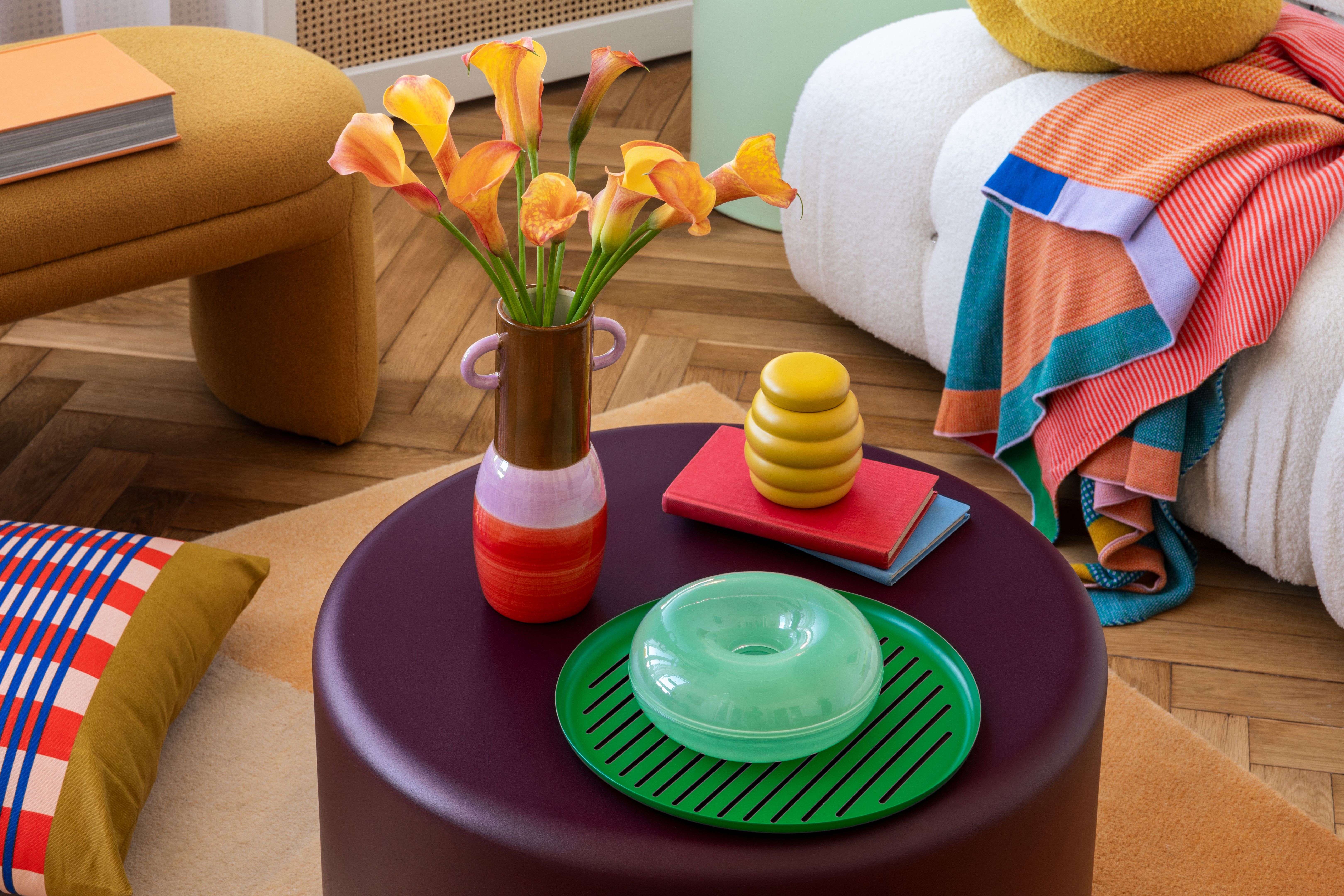 colorful interior accents