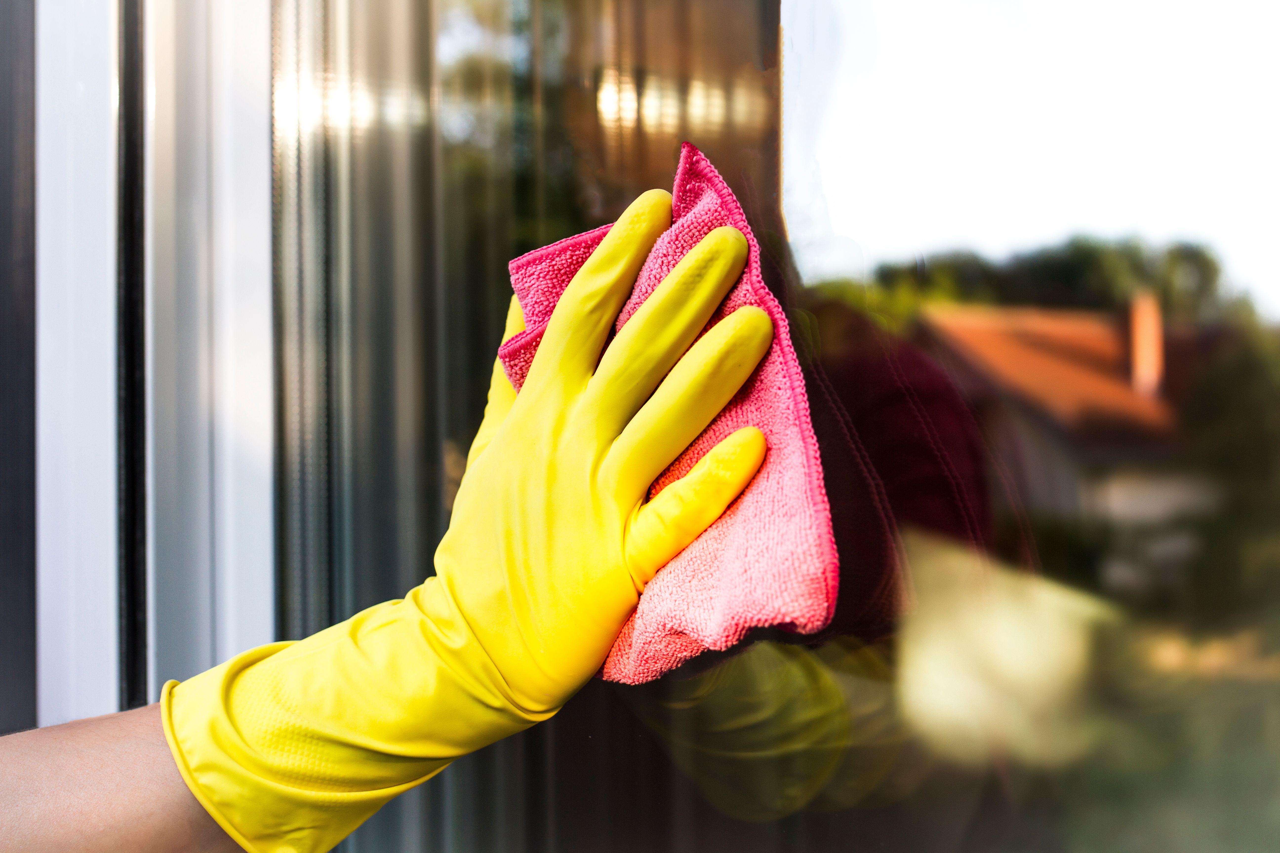 window cleaning microfiber