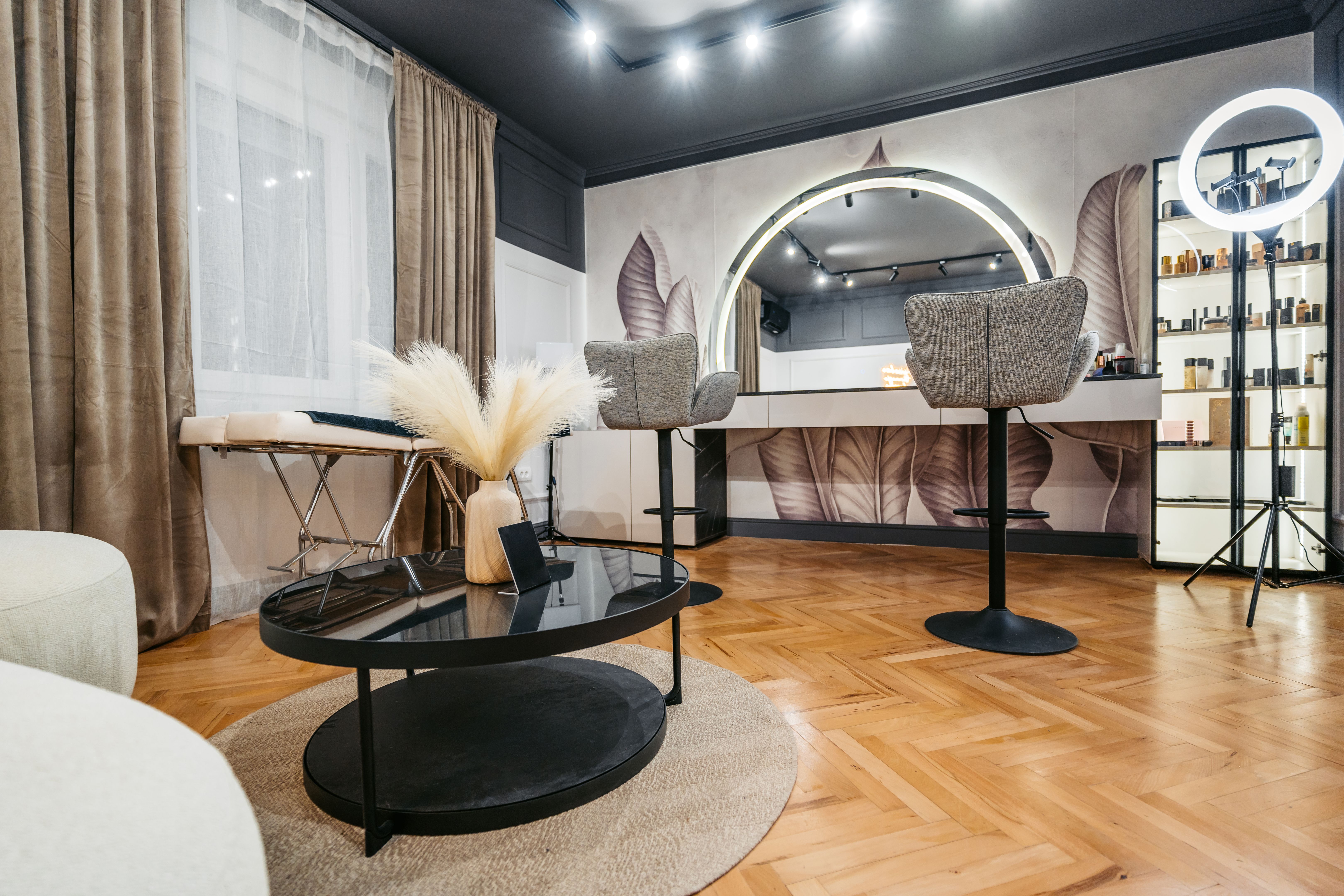 modern salon interior