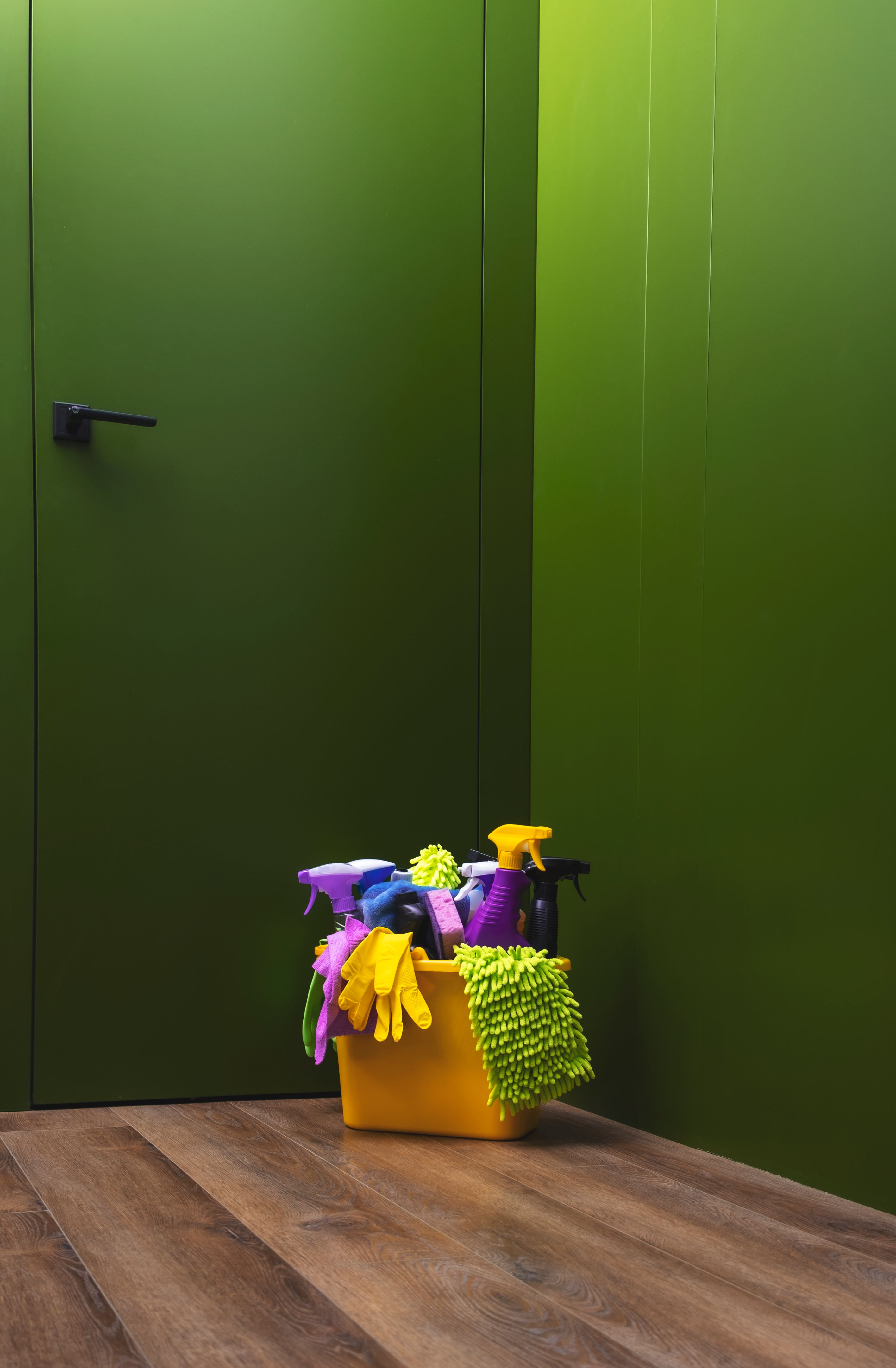 green cleaning tools