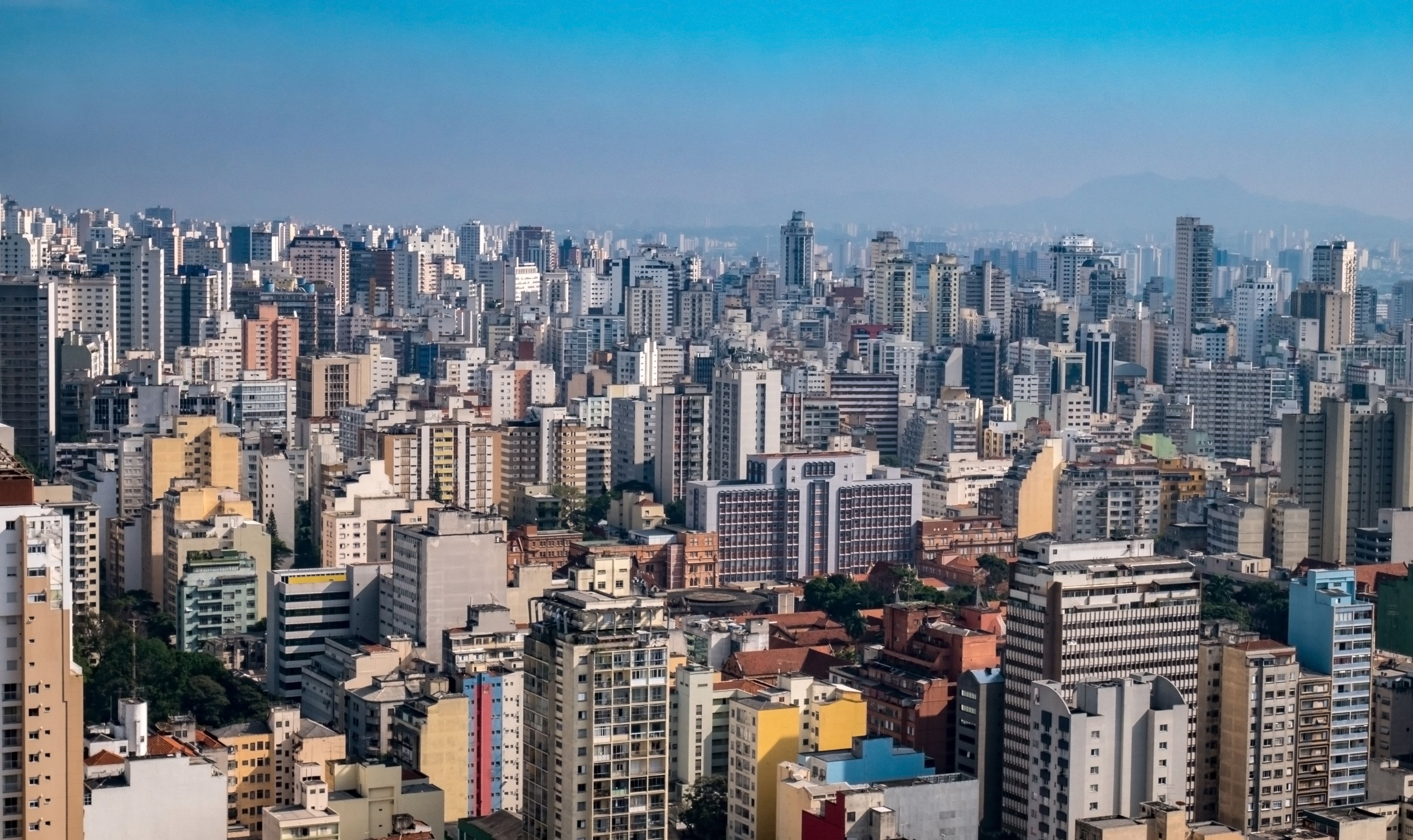 Panoramic view of Sao Paulo City Downtown