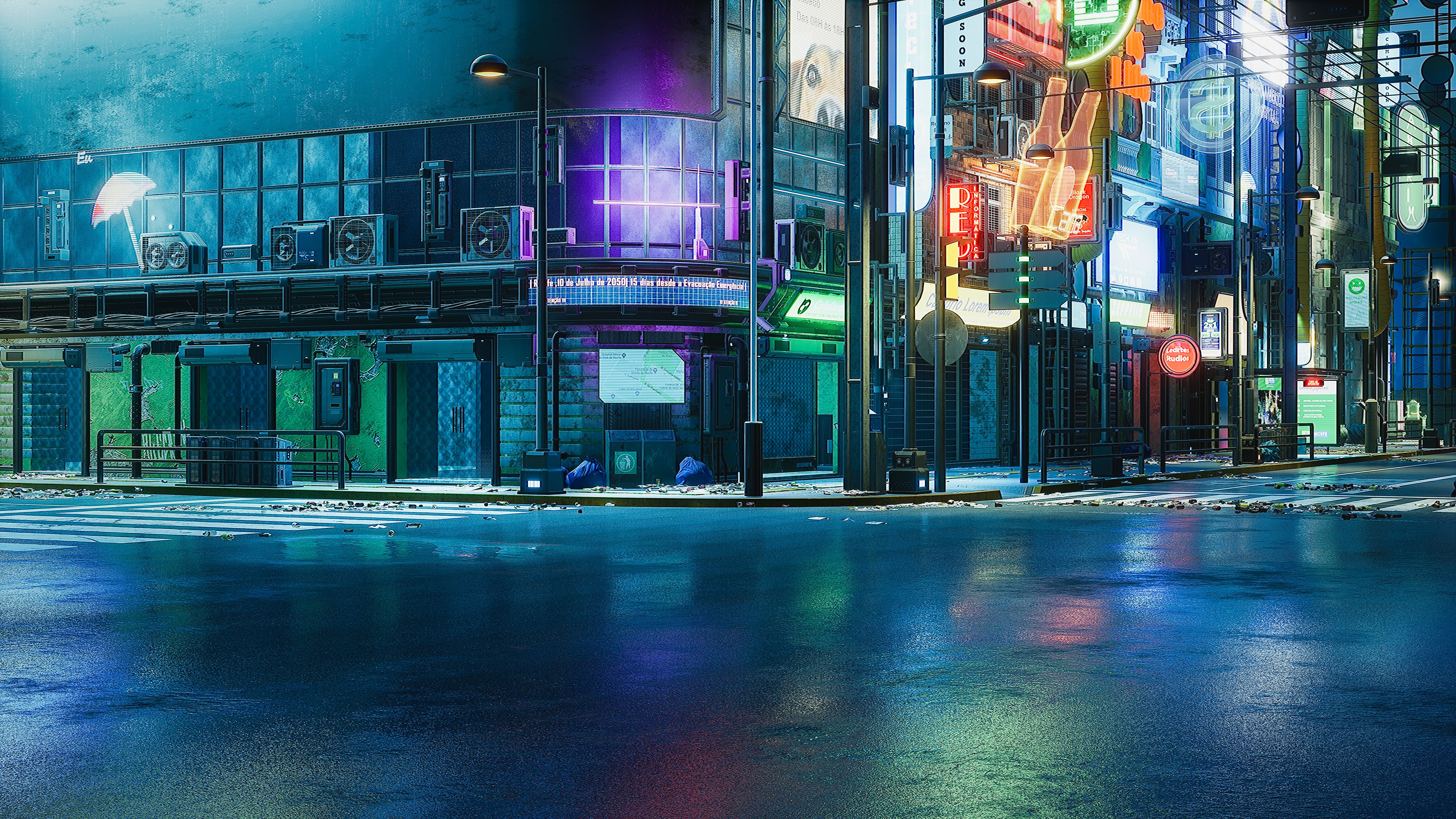 cyberpunk city