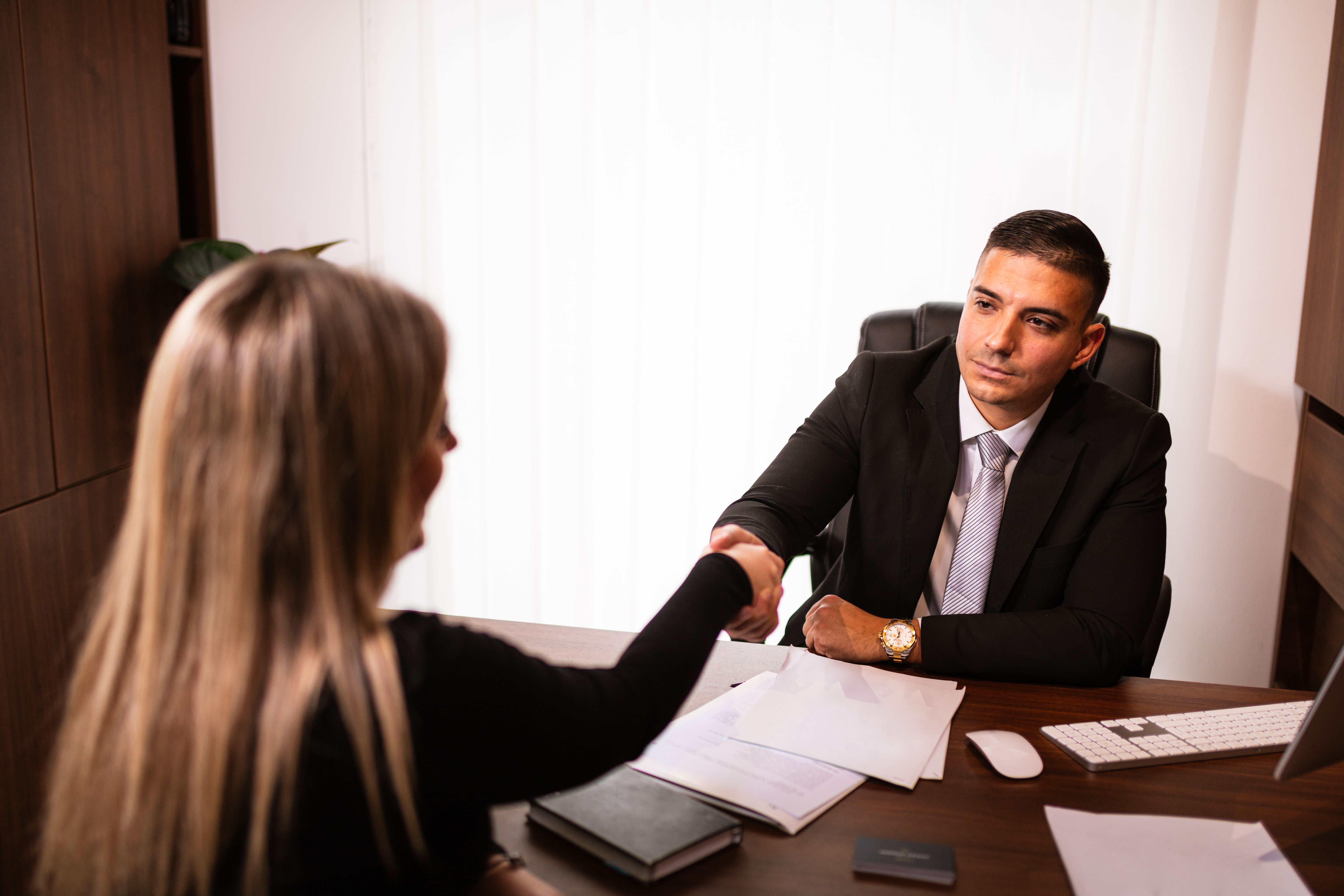 lawyer client meeting