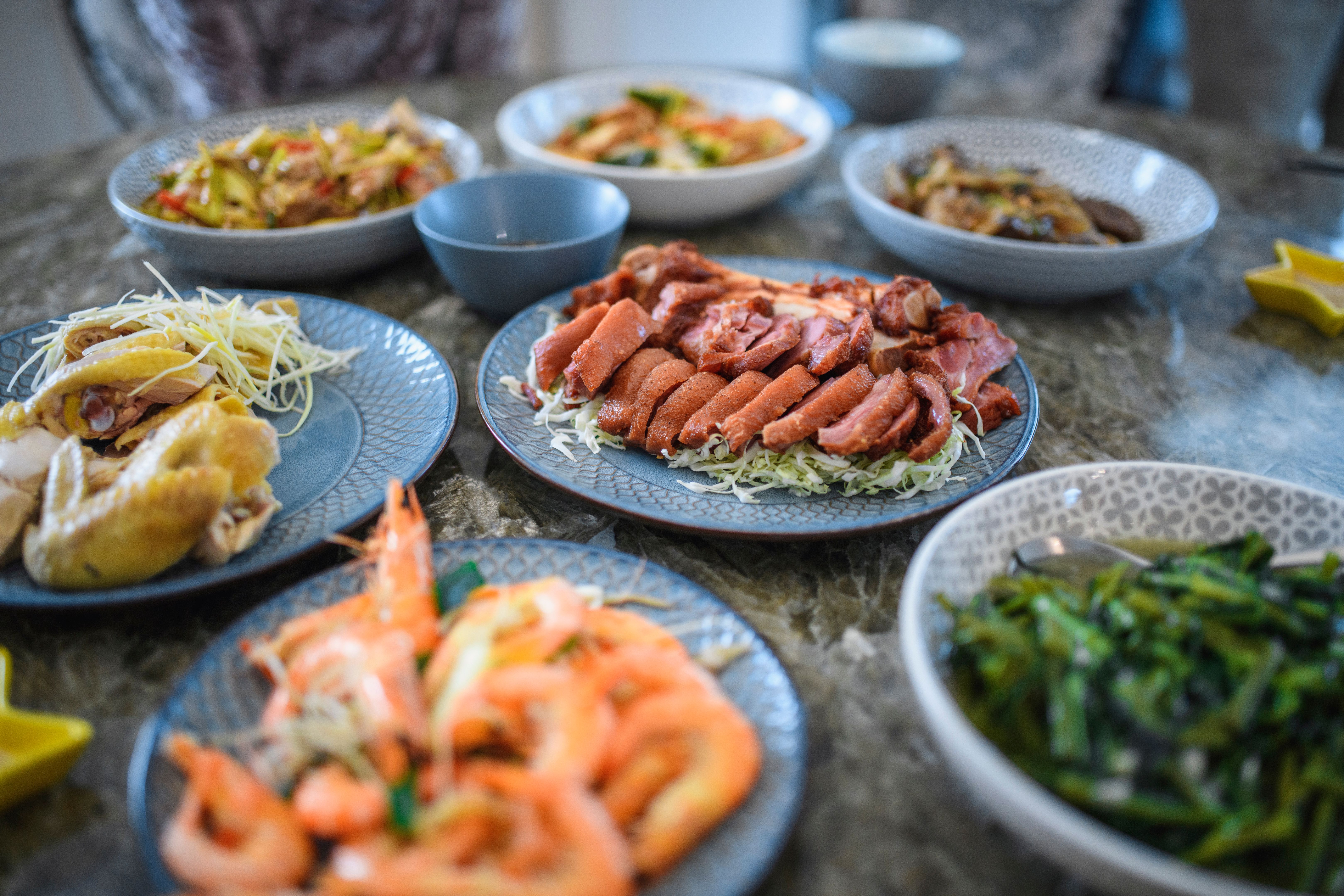 chinese buffet dishes