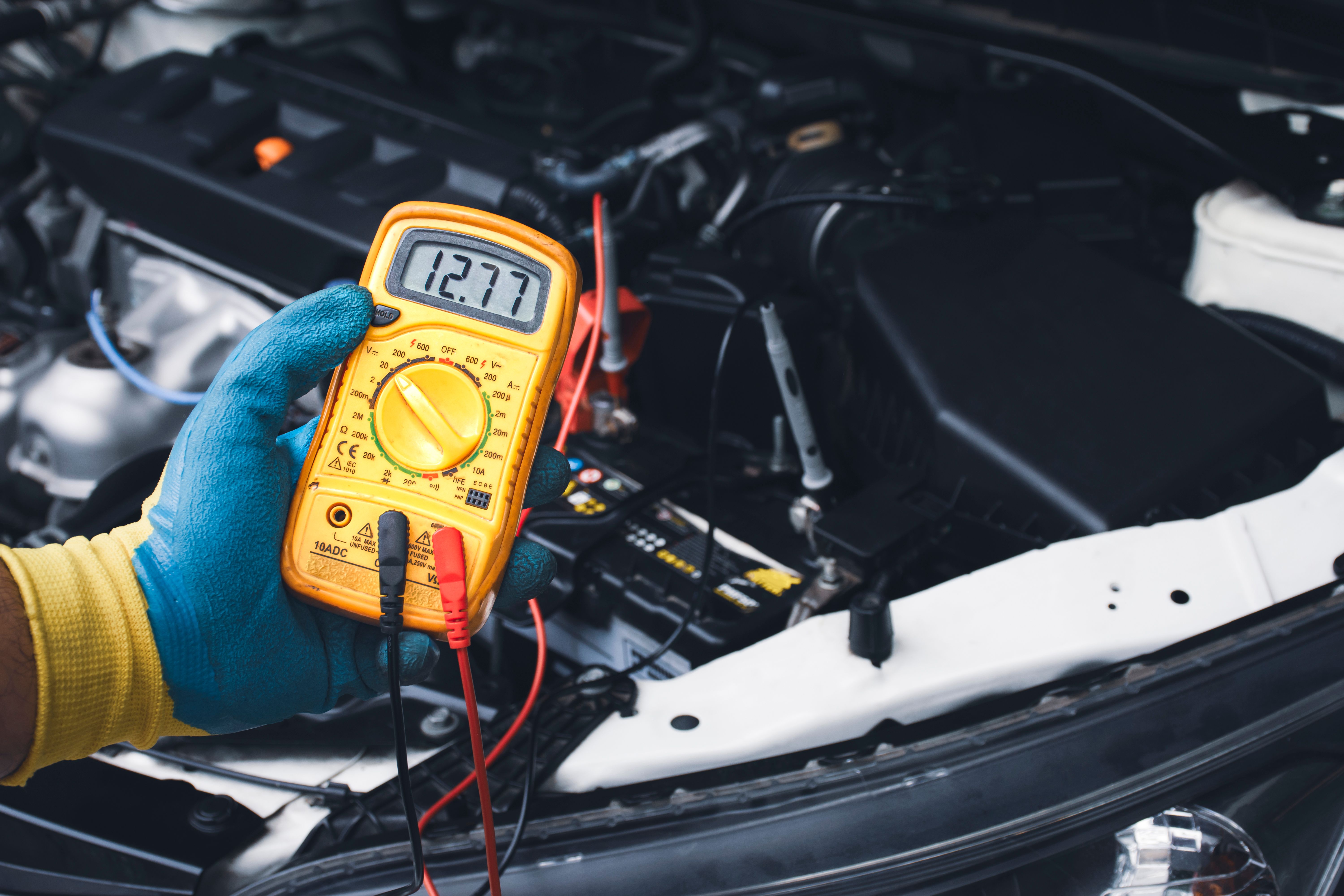 car multimeter testing