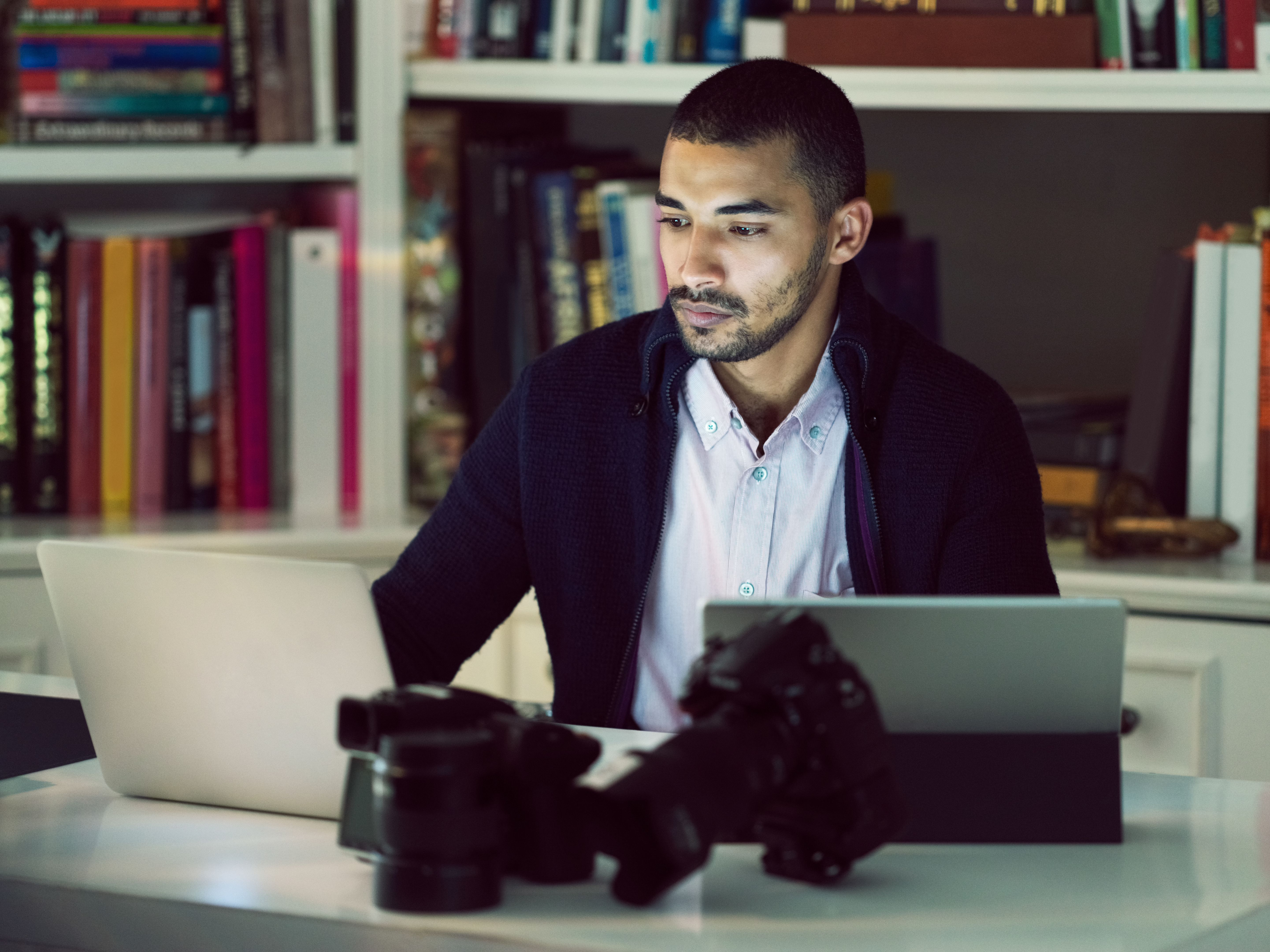 photographer editing