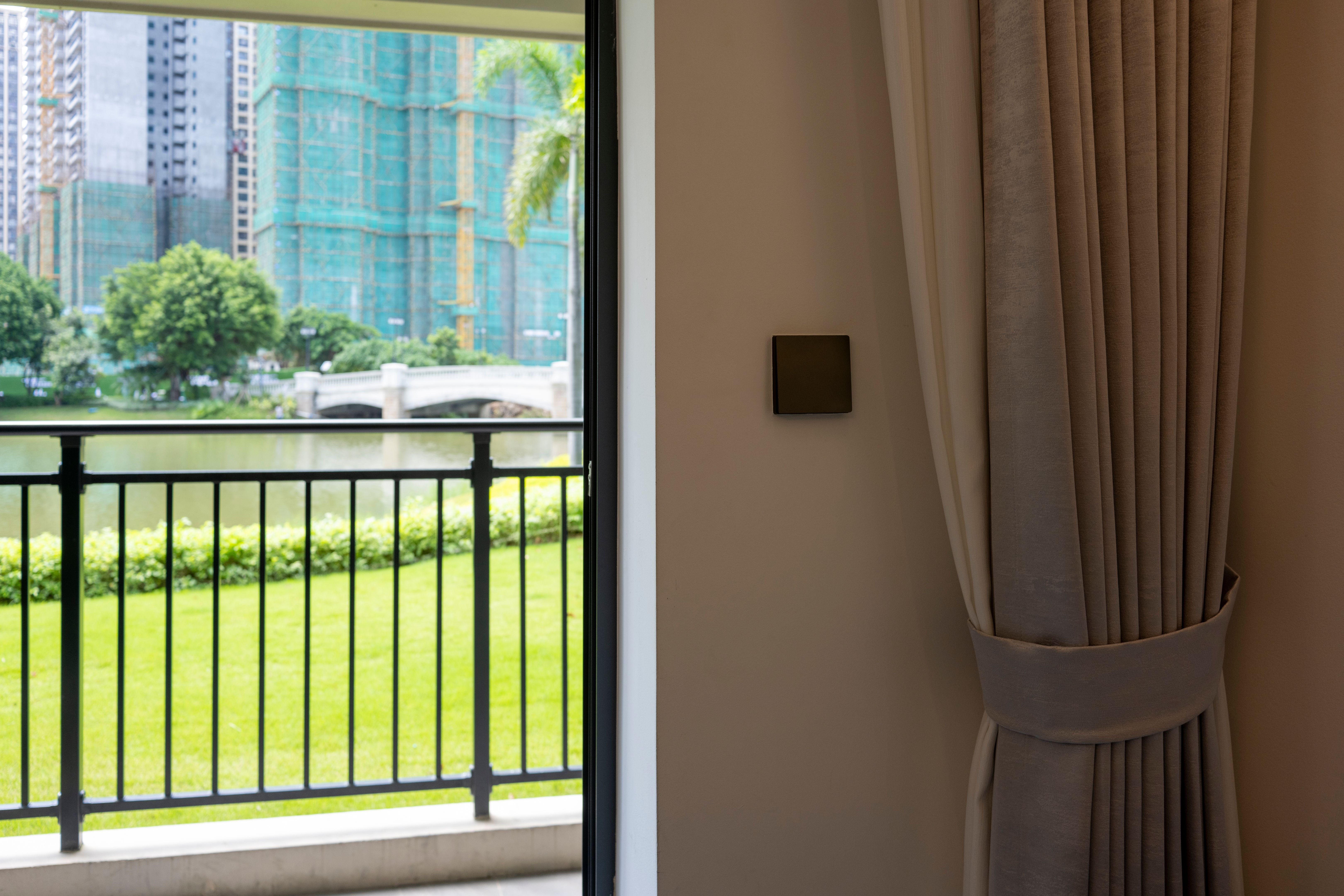 motorised curtains living room