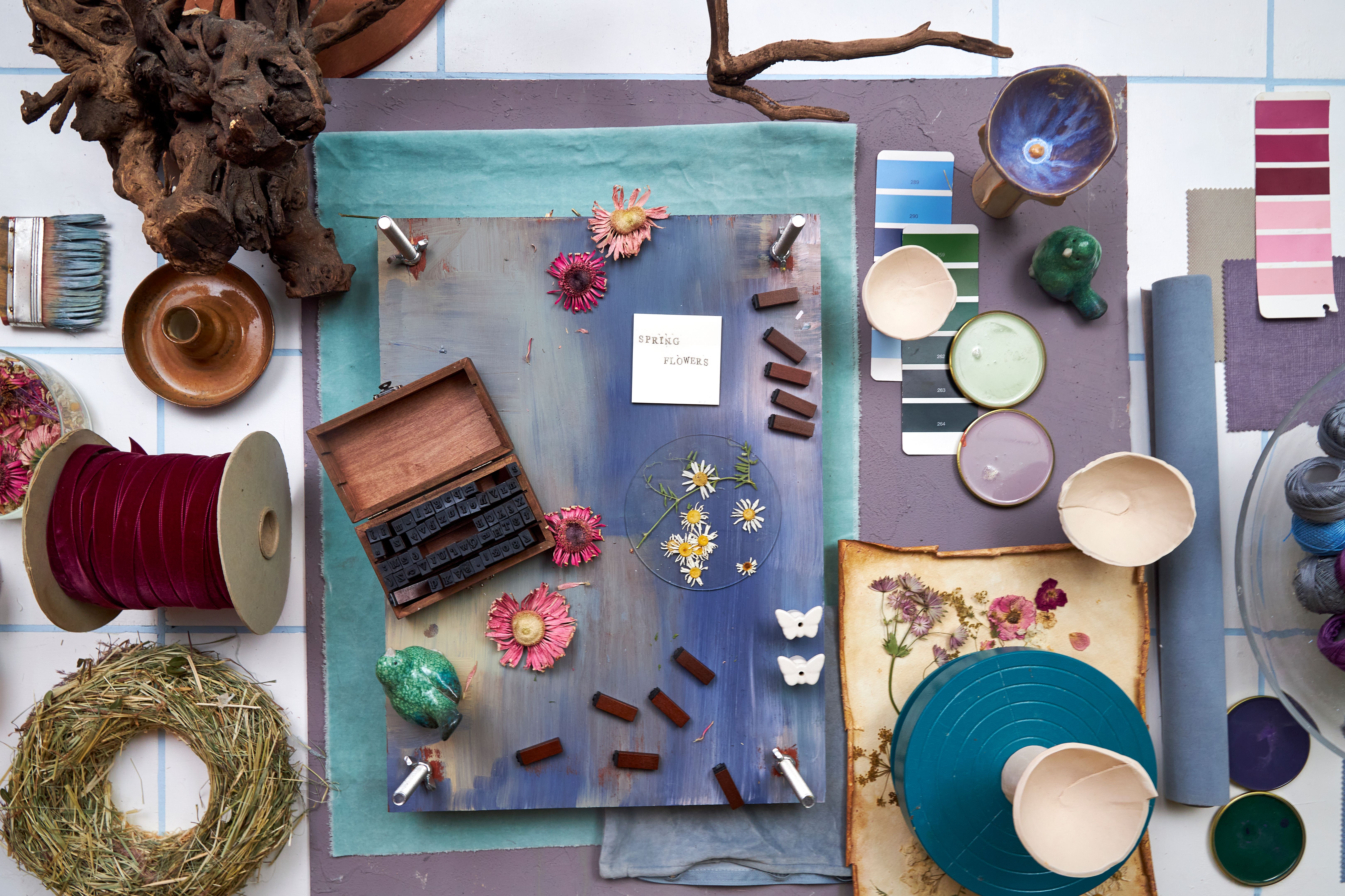 paint color mood board