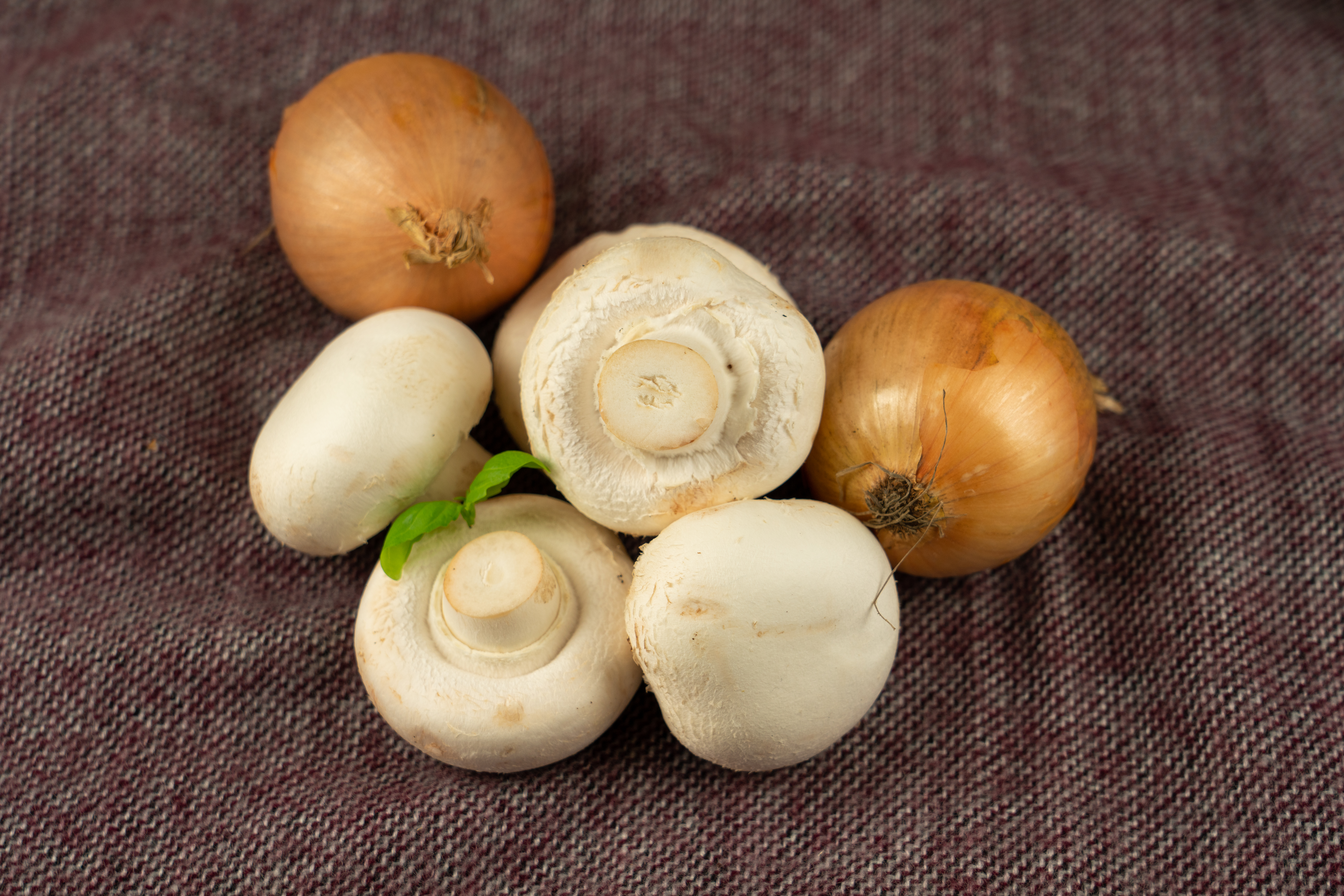 Onions and mushrooms
