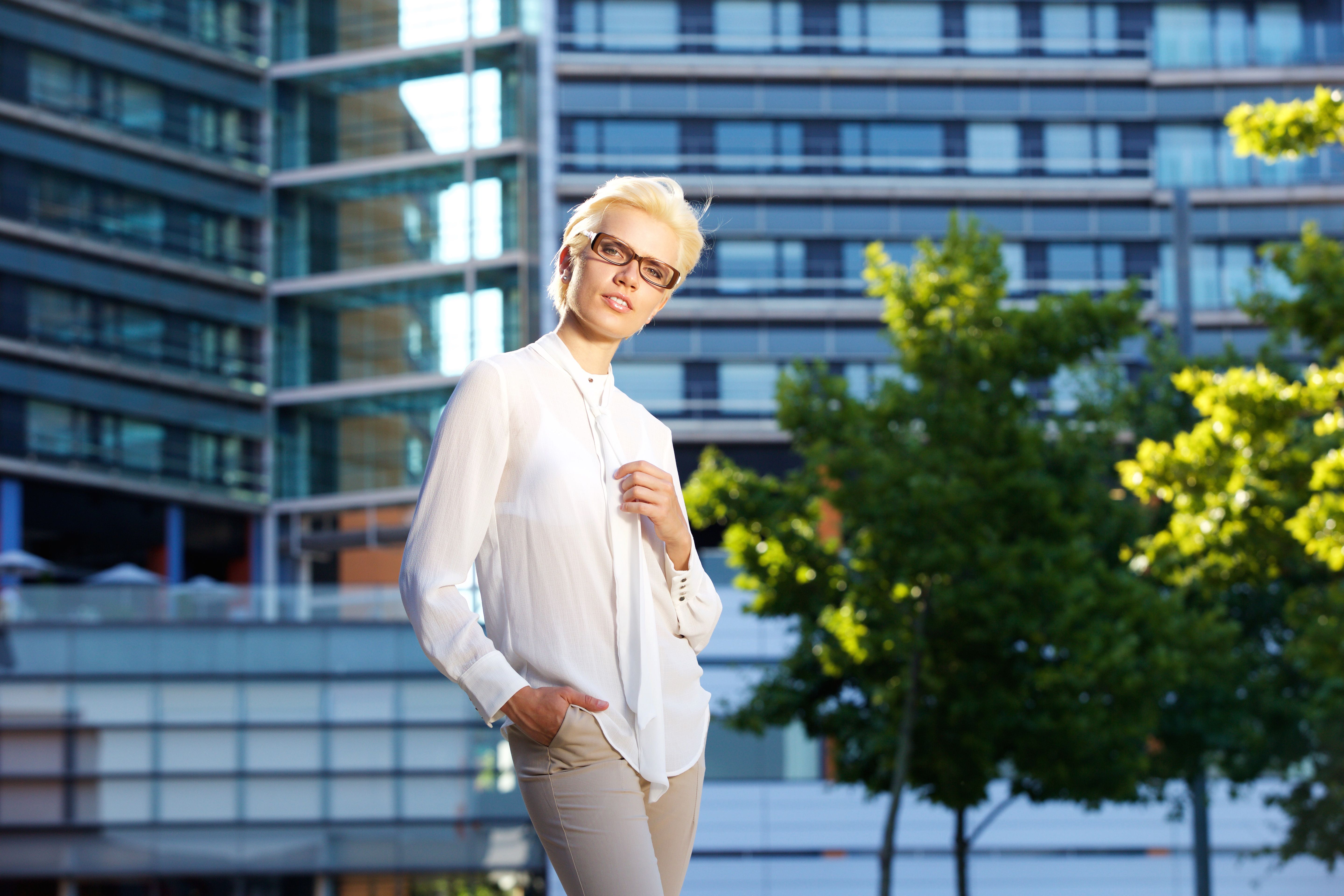 Elegant young business woman Elegant young business woman