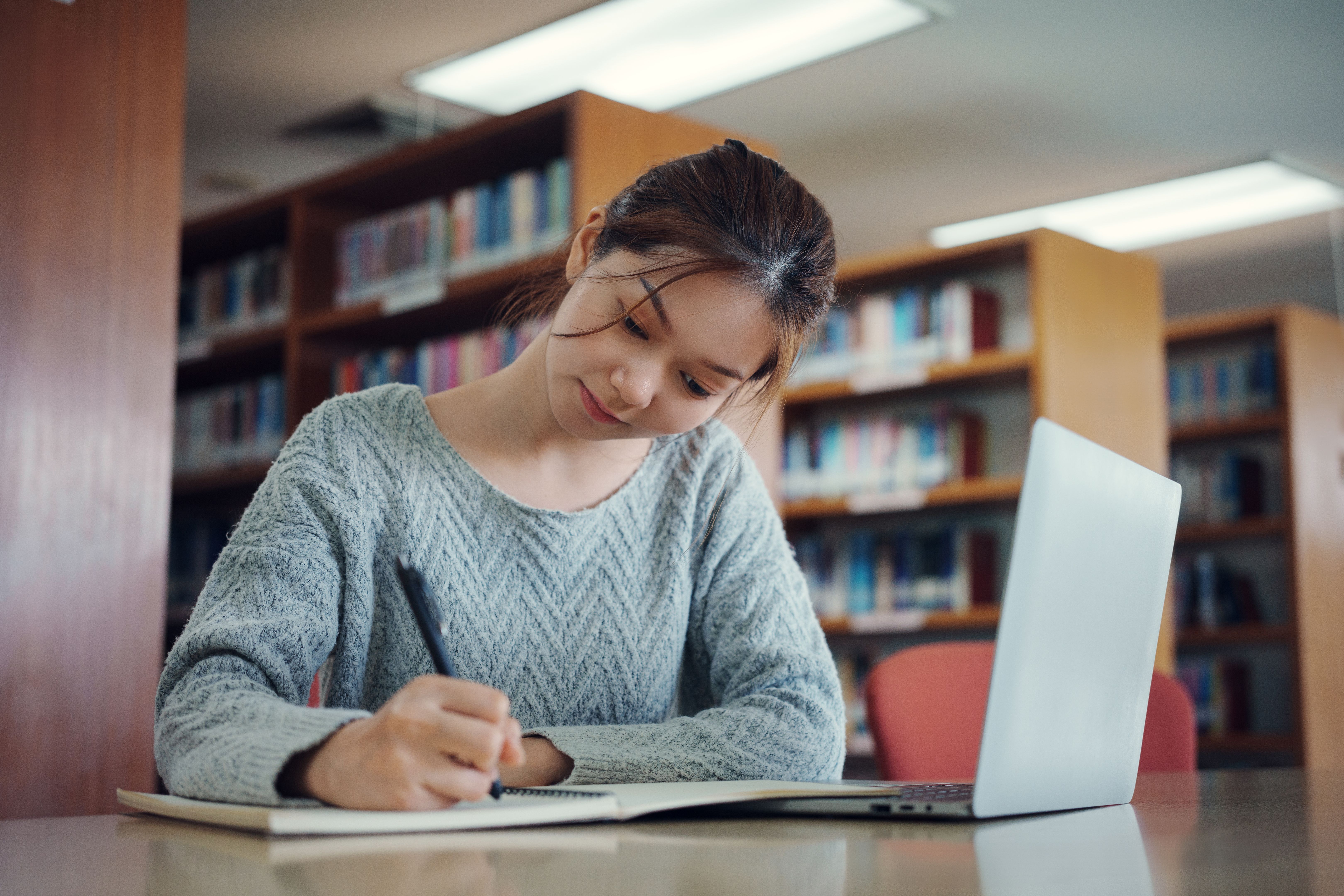 writing student