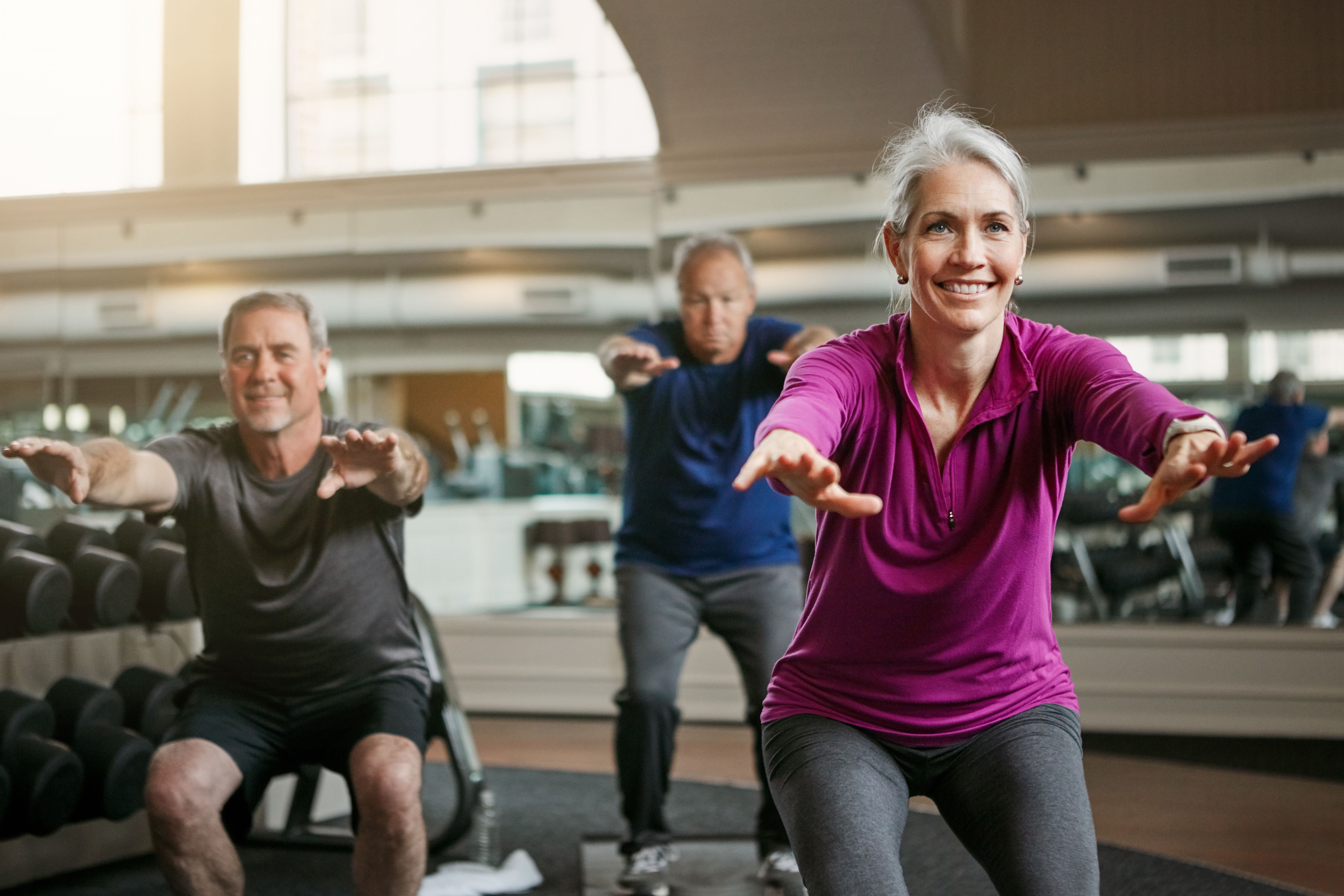 seniors exercising