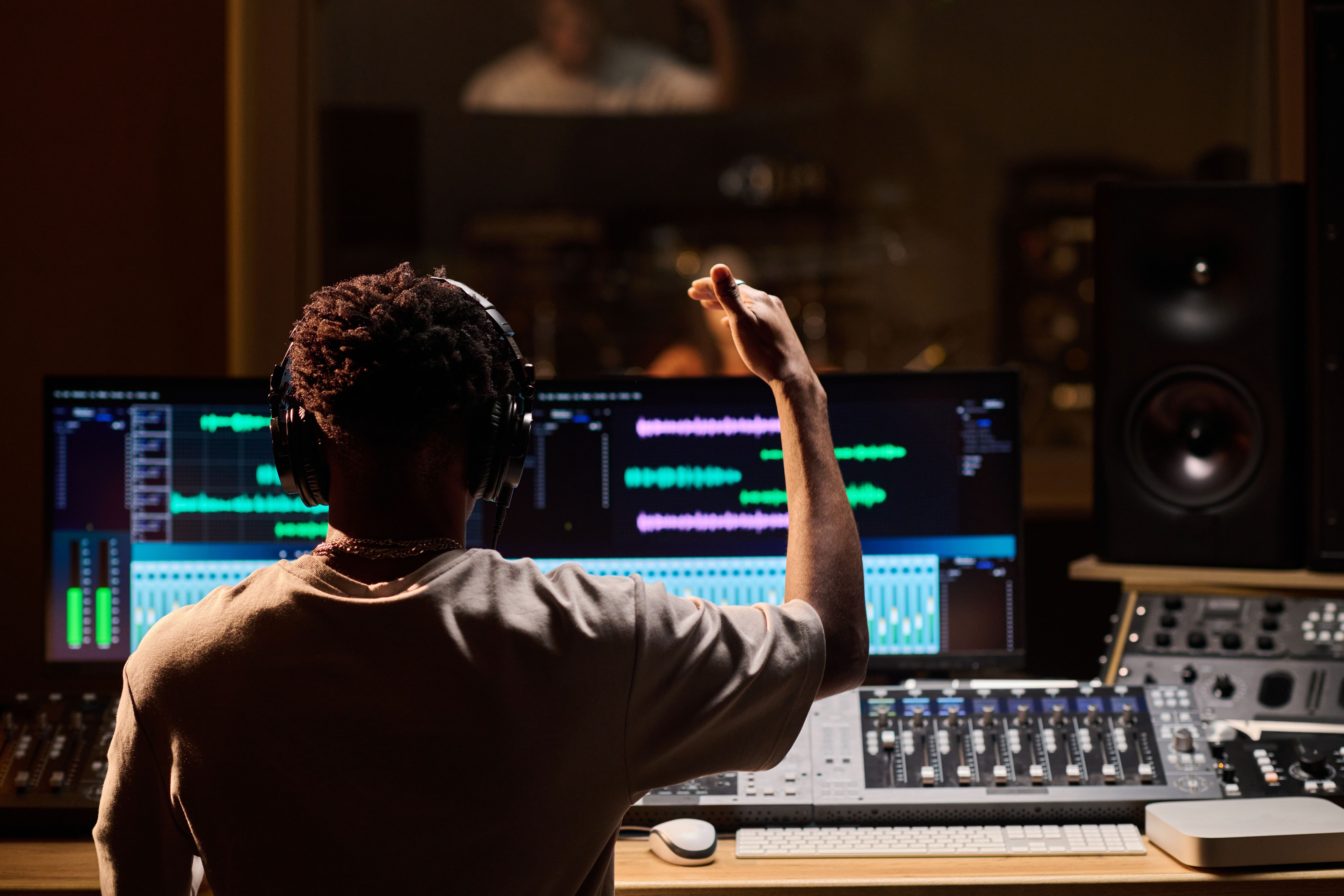 music recording session