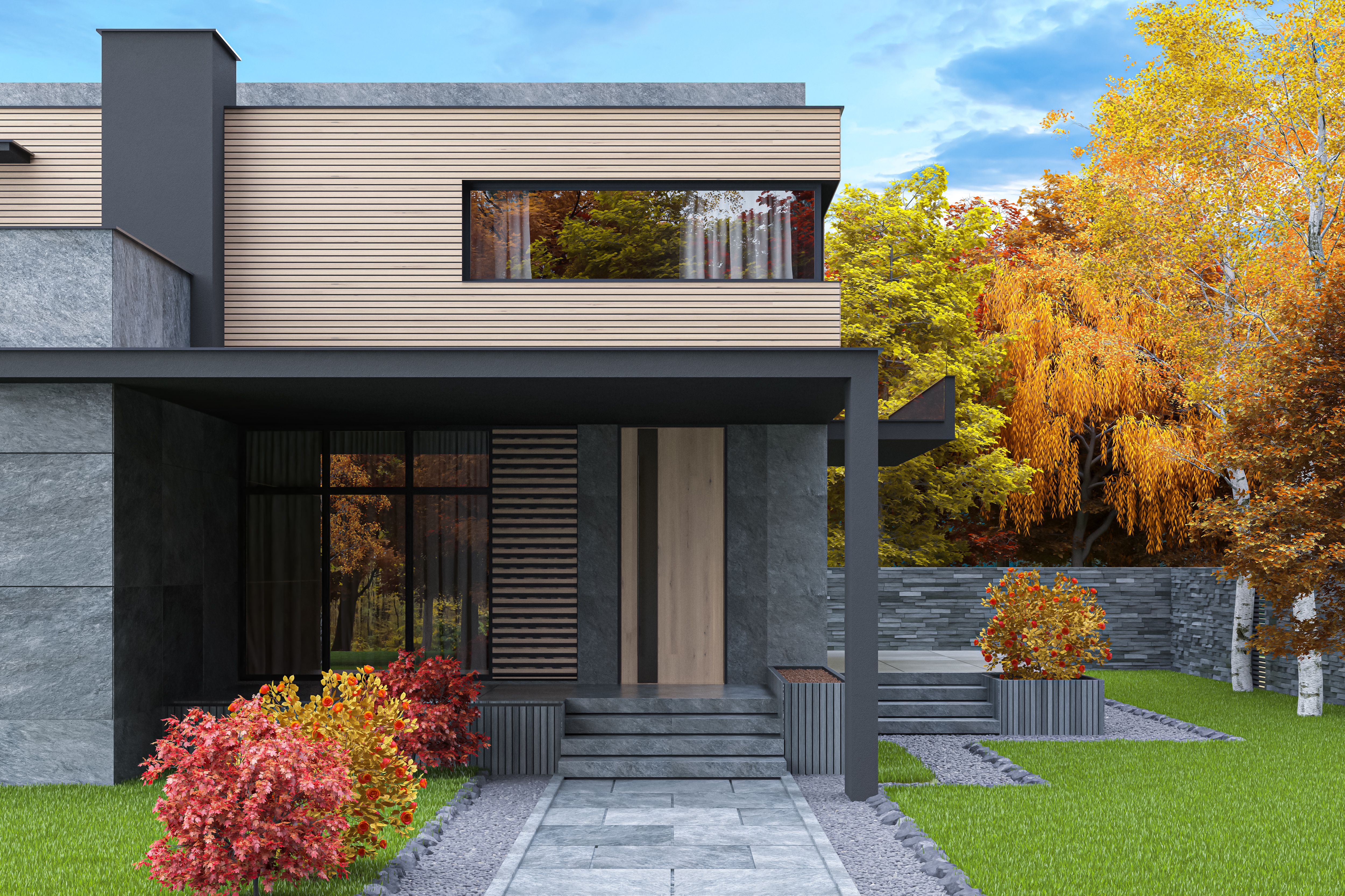 modern concrete house