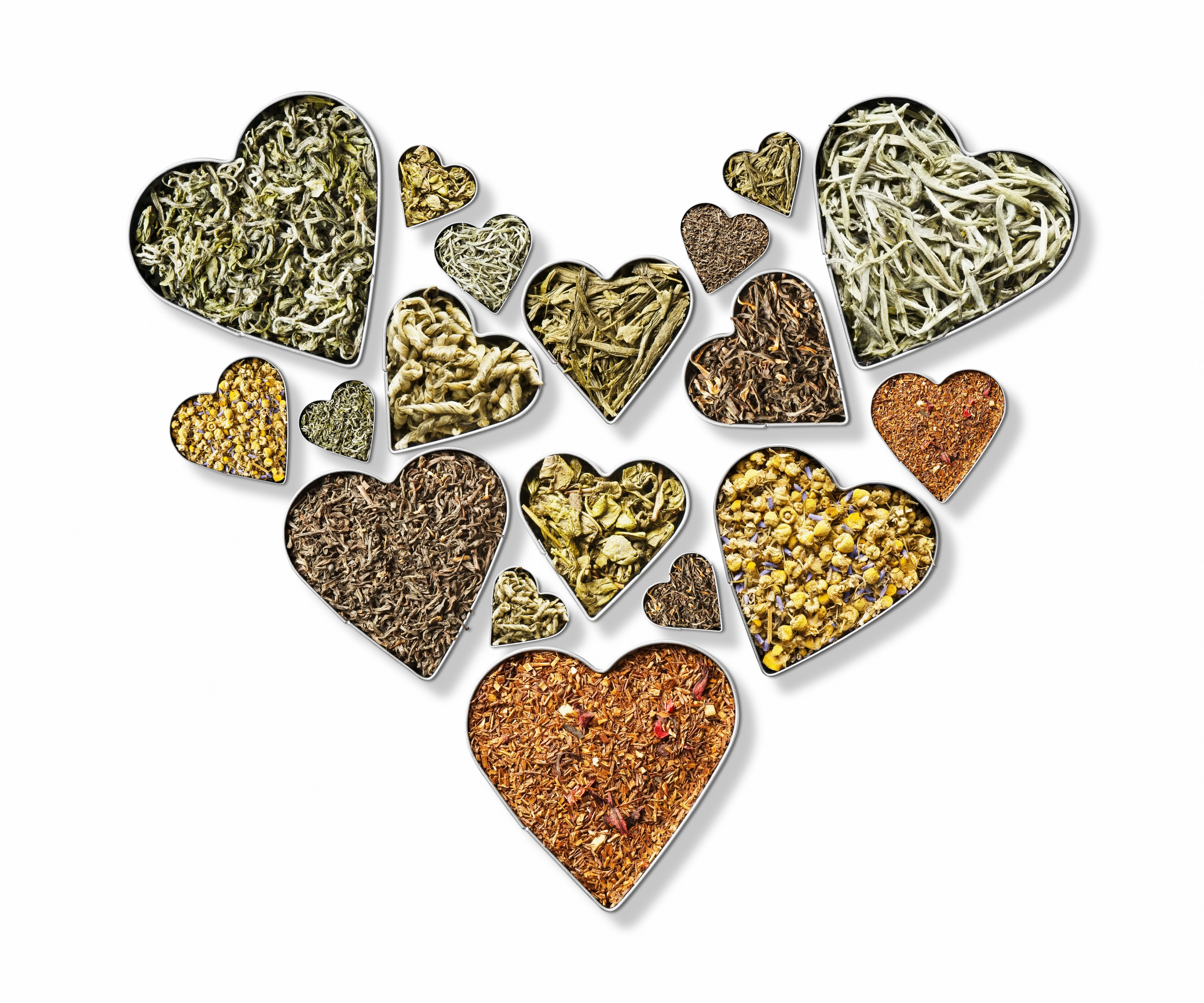 green tea heart