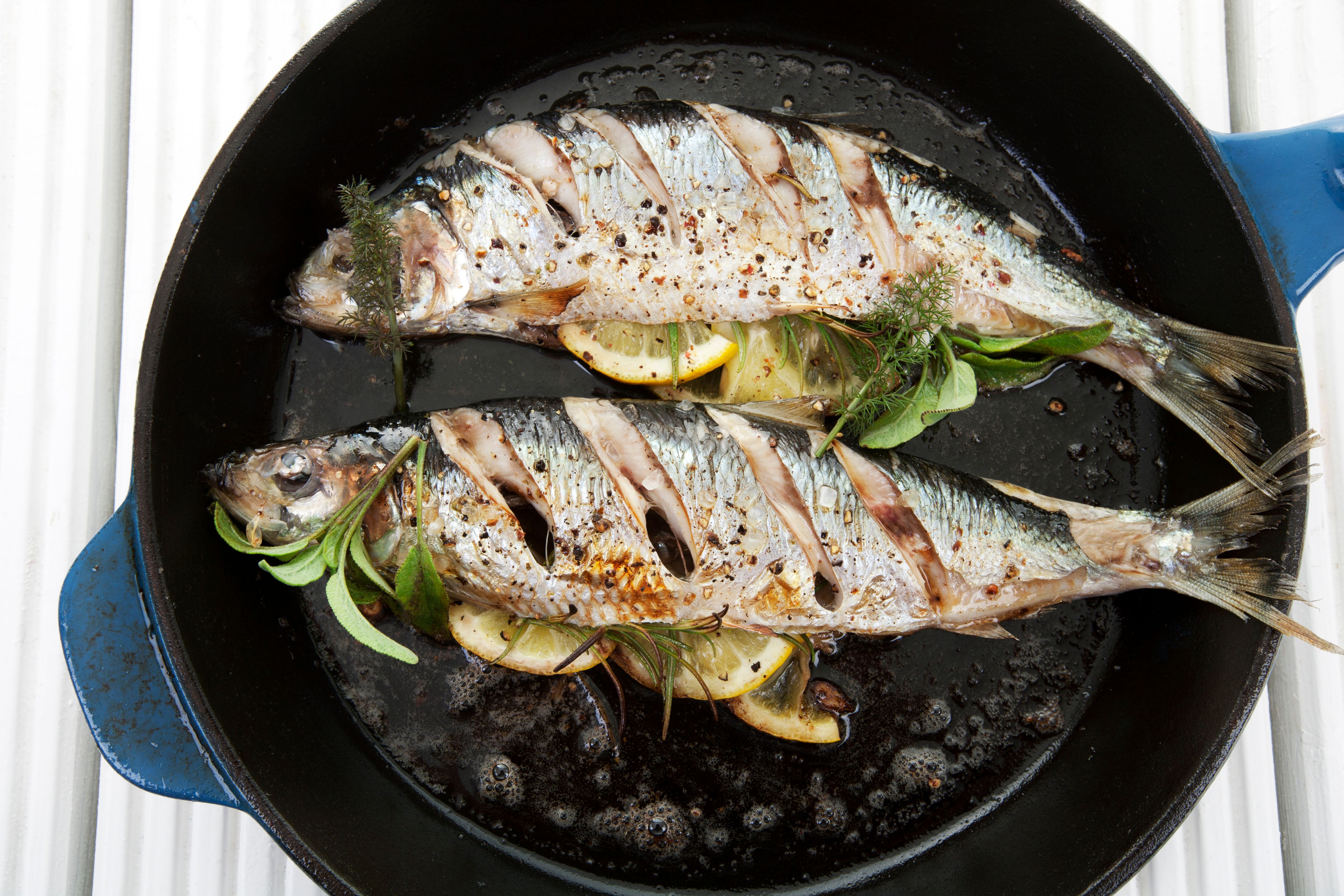 pan fried herring