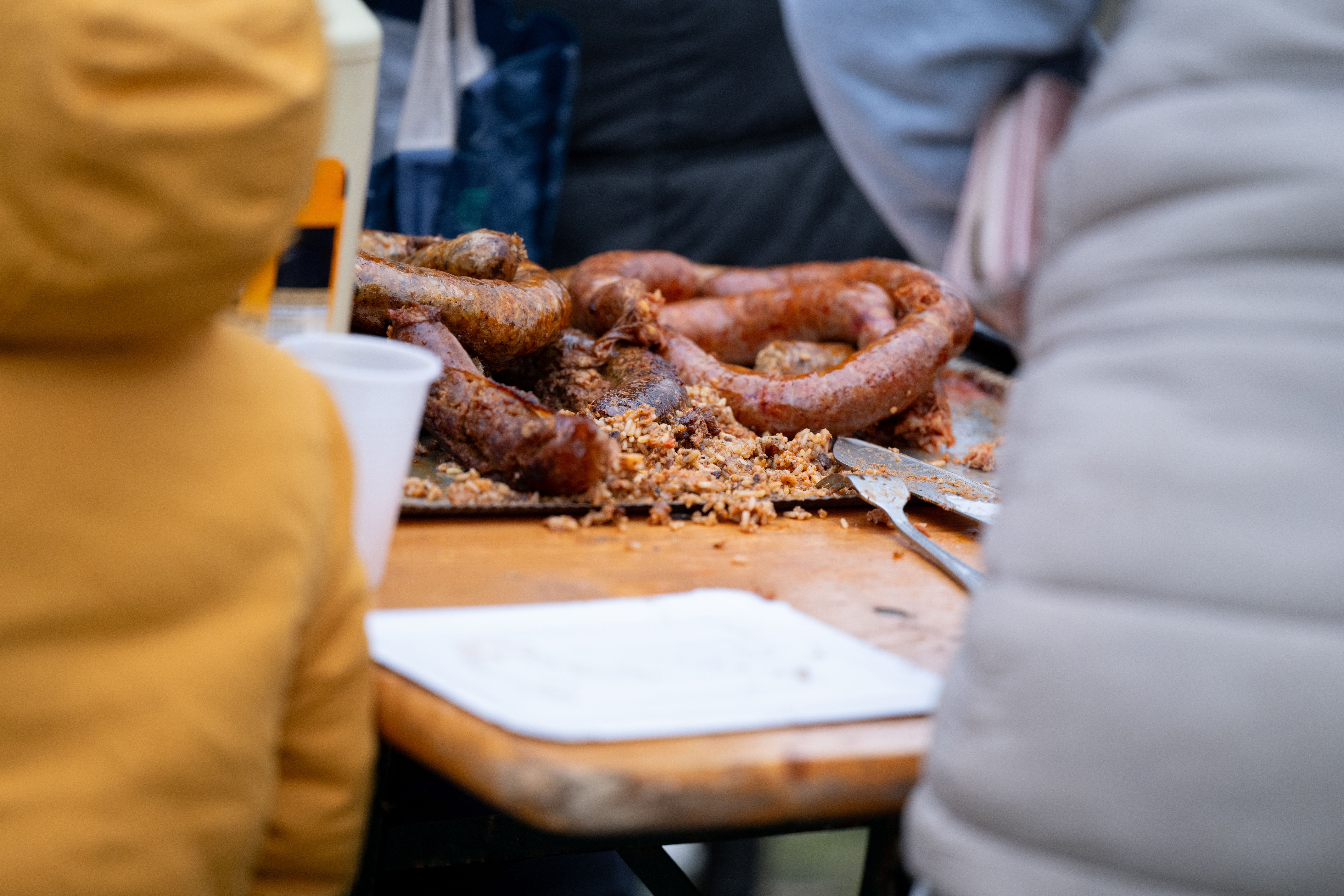 traditional sausage making
