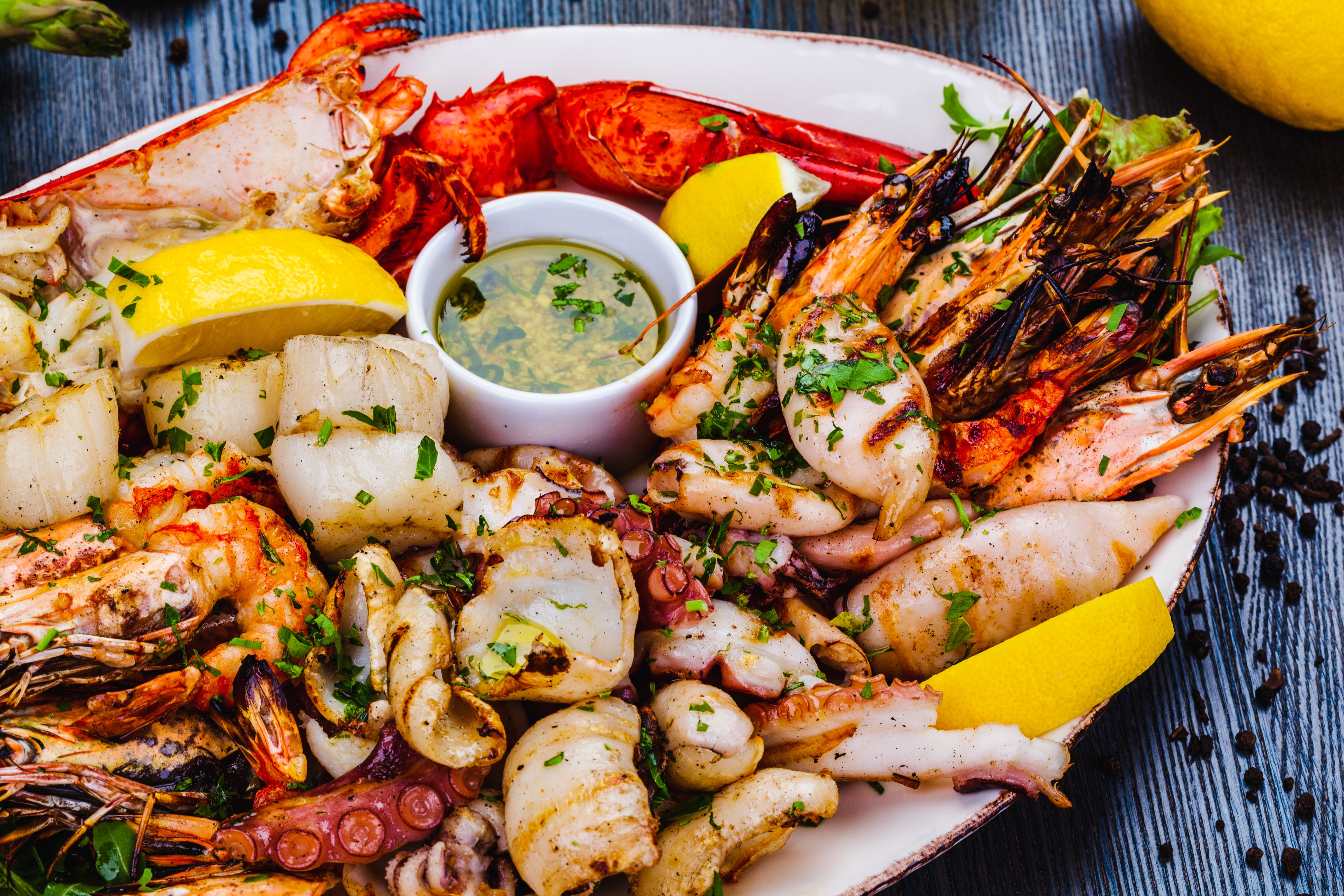 grilled seafood