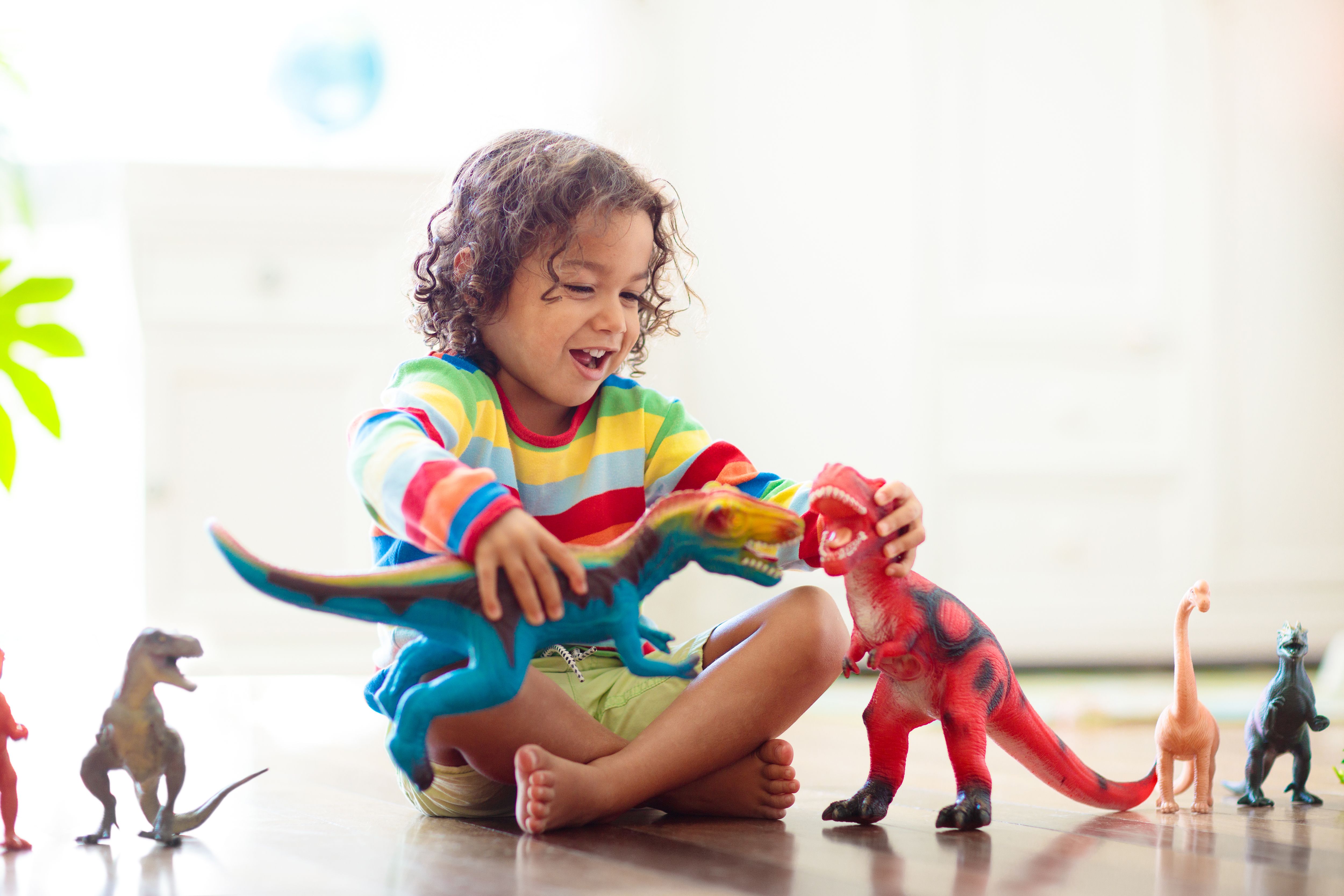 children playing toys