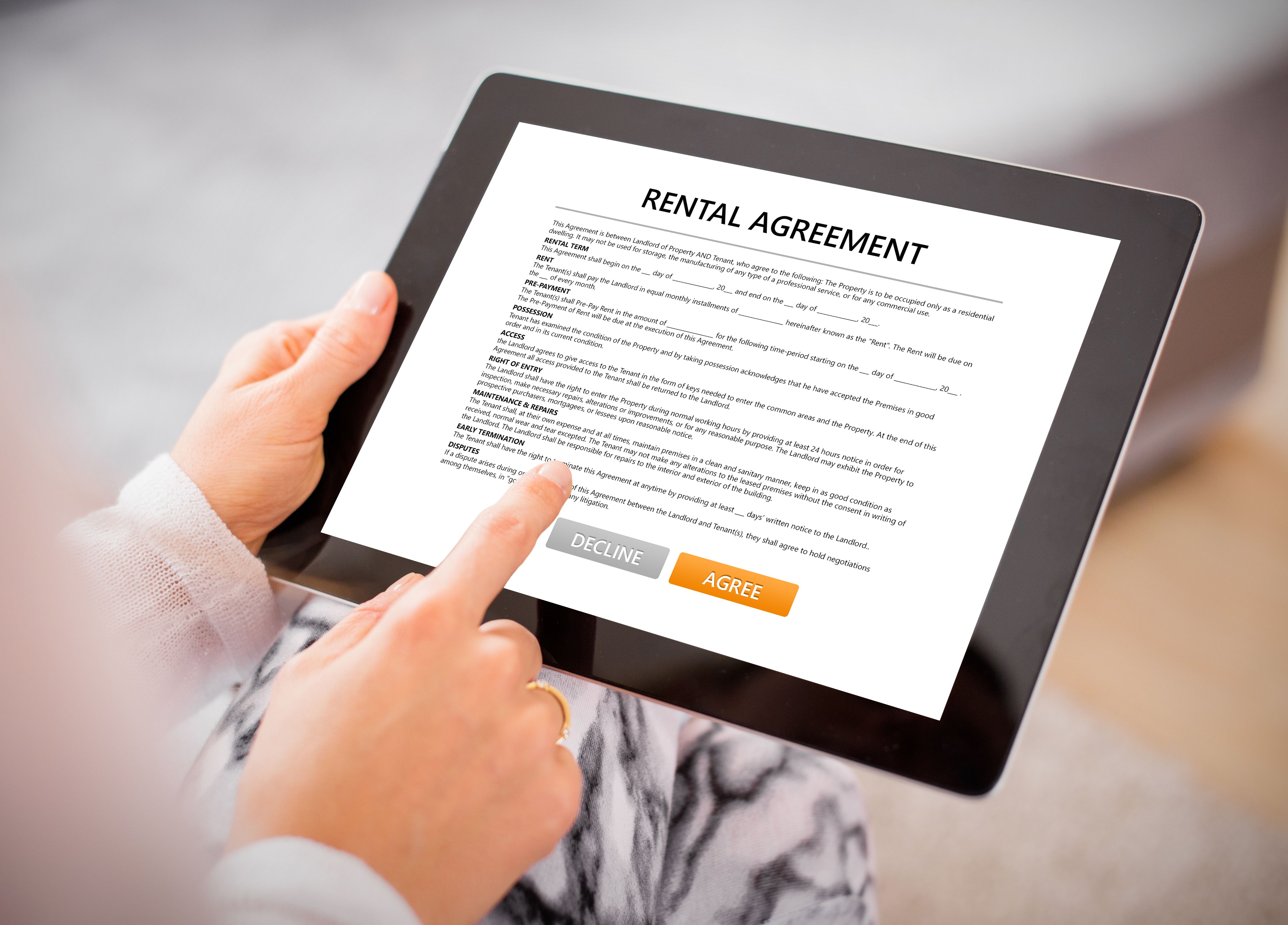 digital rental application