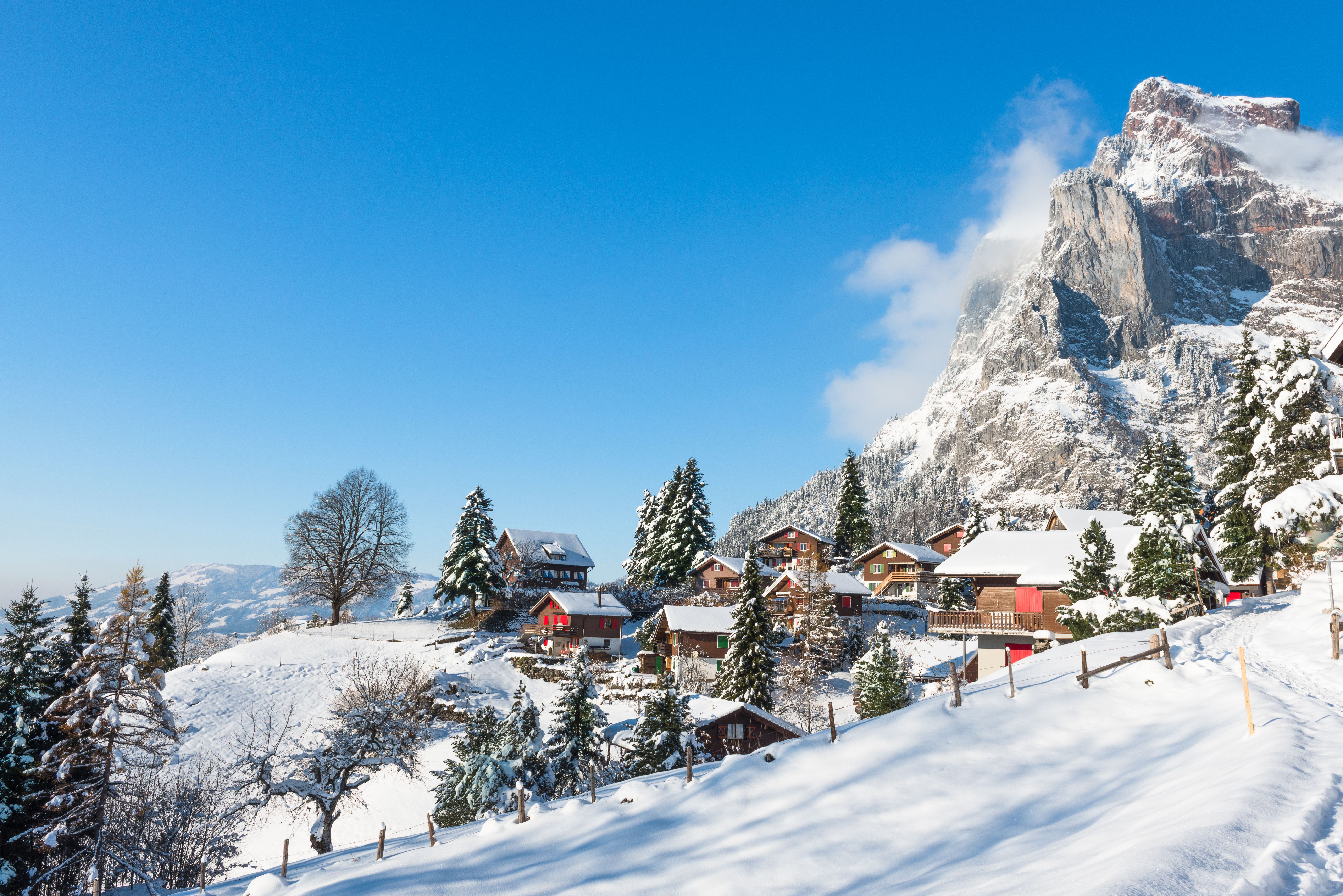 alpine village winter