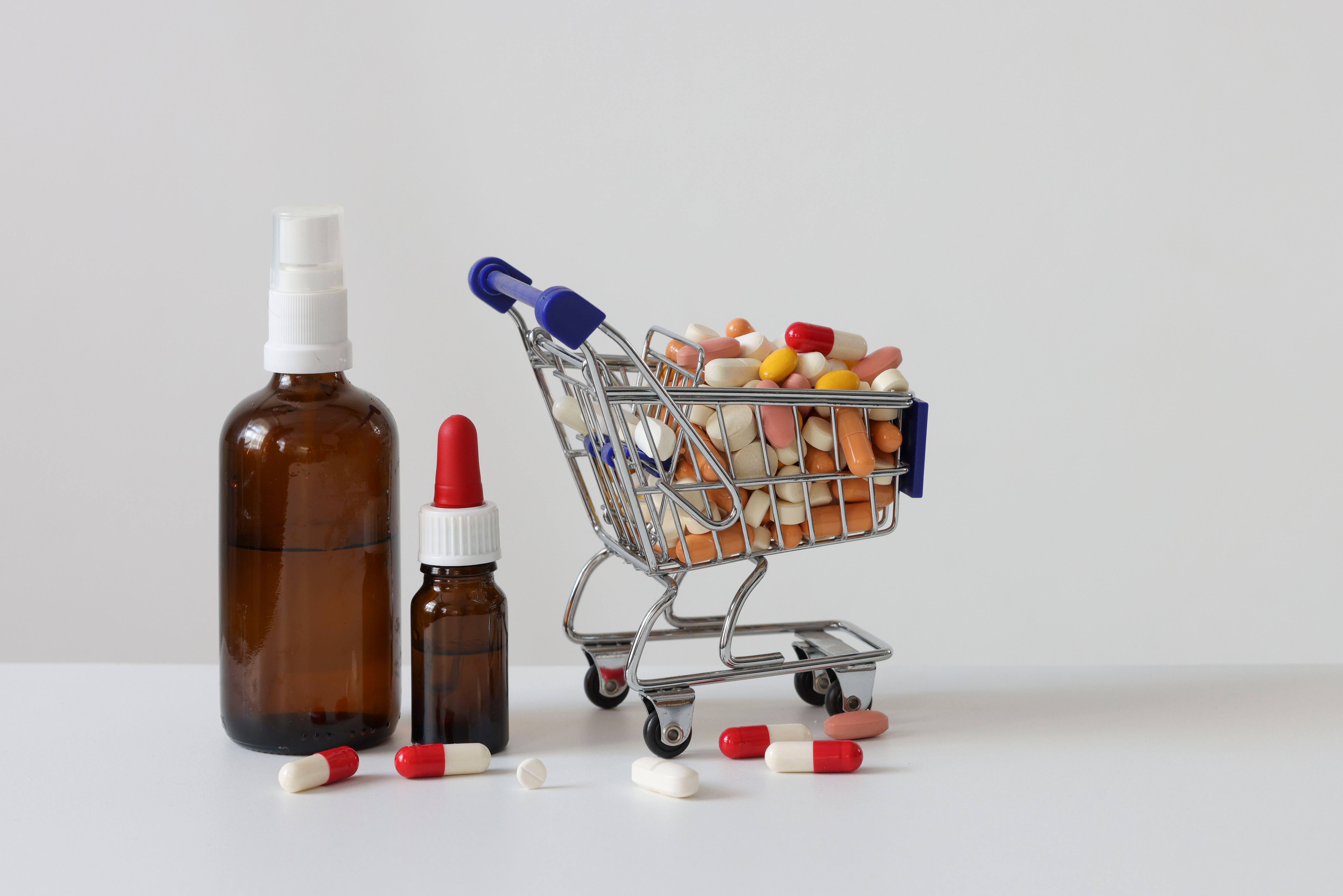 medicine pile