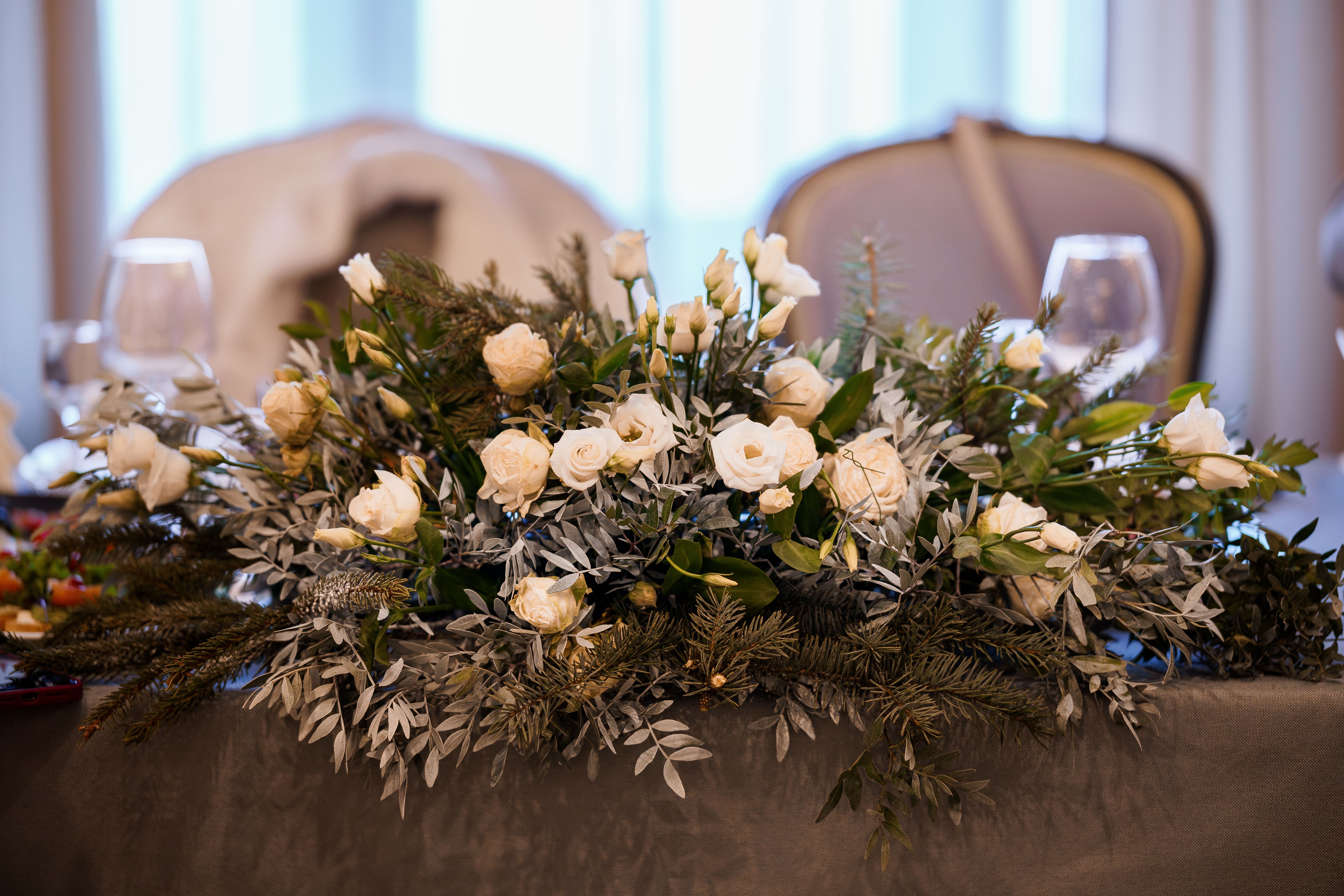 winter wedding decor