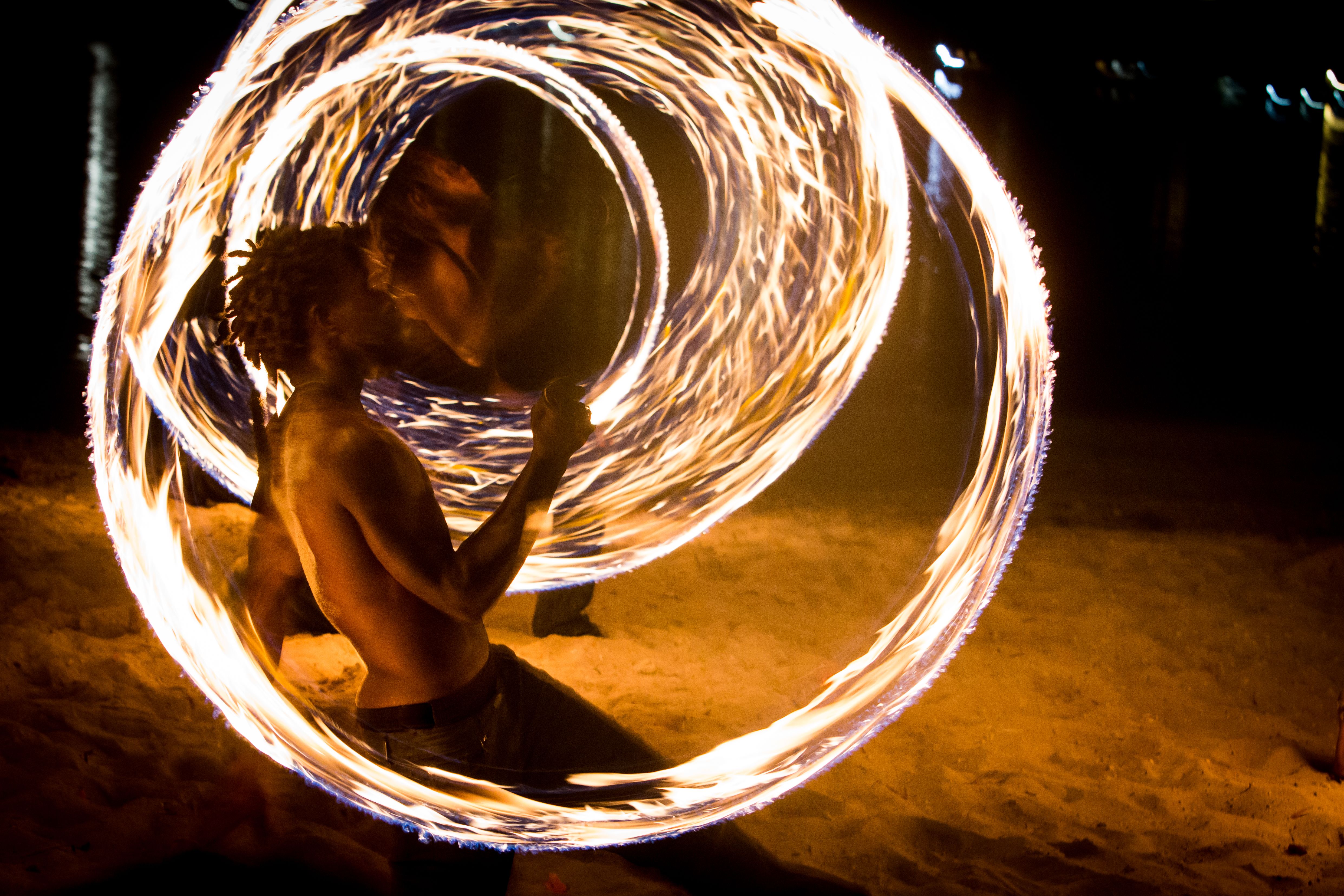 Fire Performer in Vanuatu Fire Performer in Vanuatu