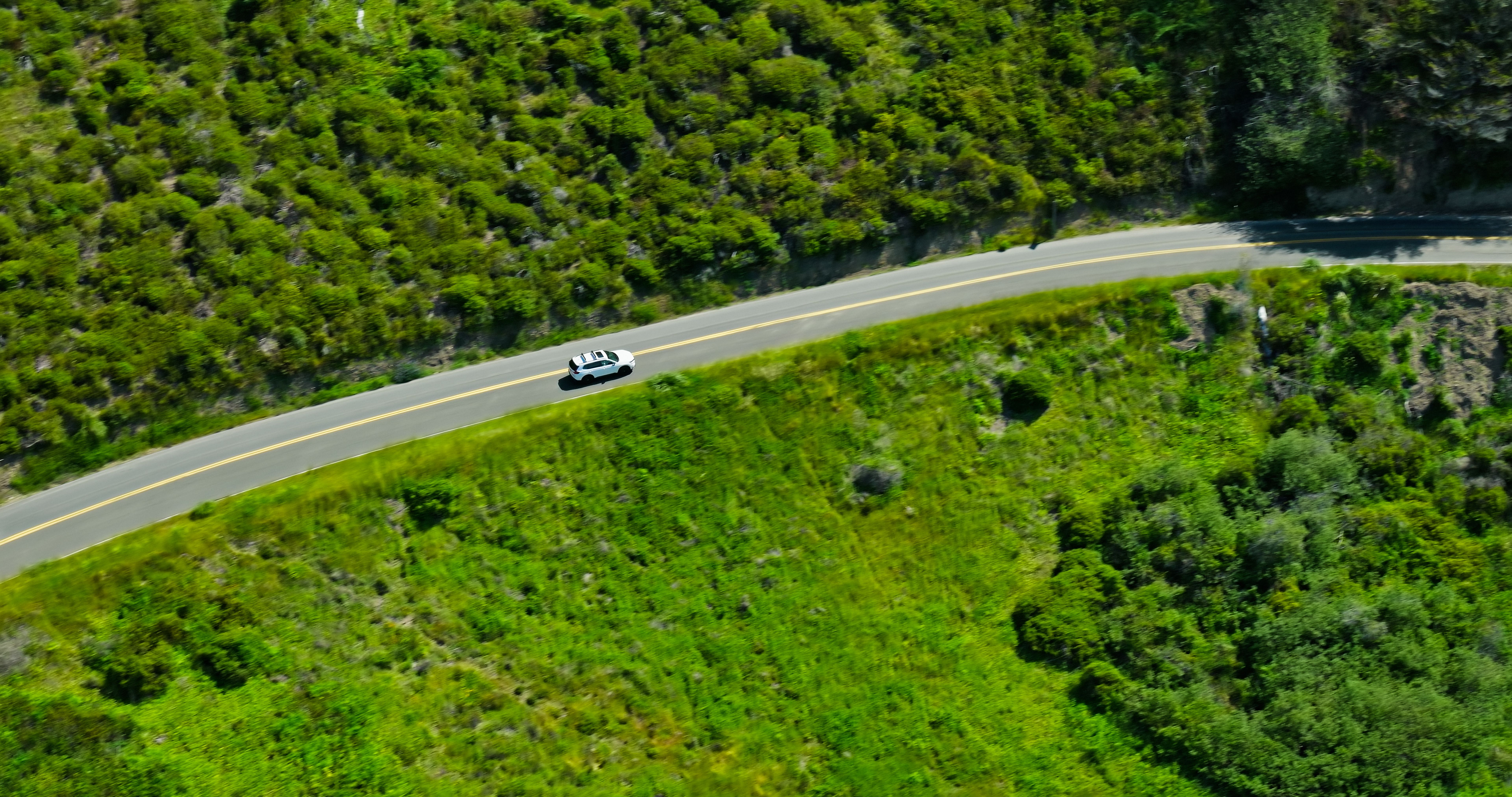 suv on road