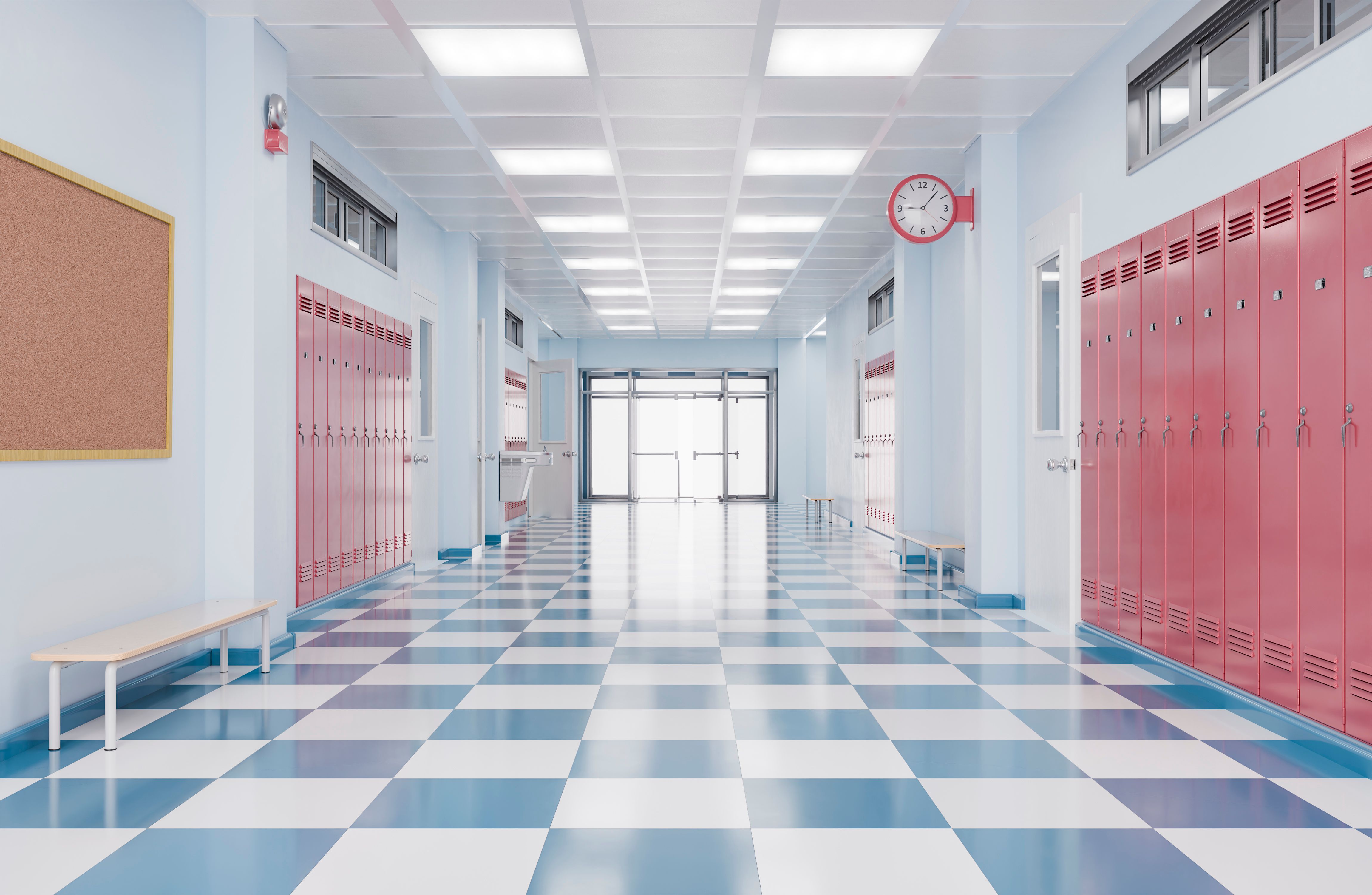 school corridor