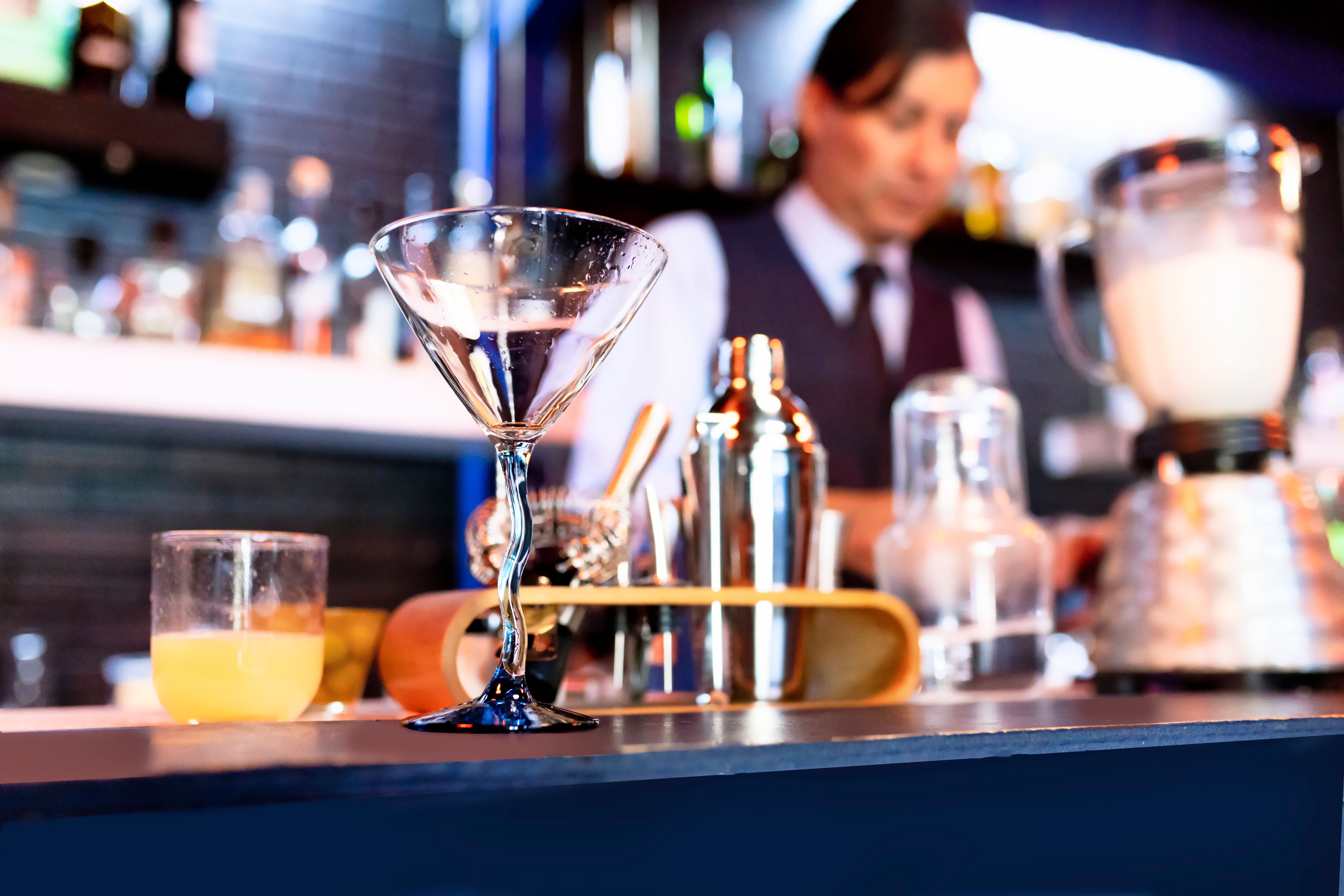 home bar setup