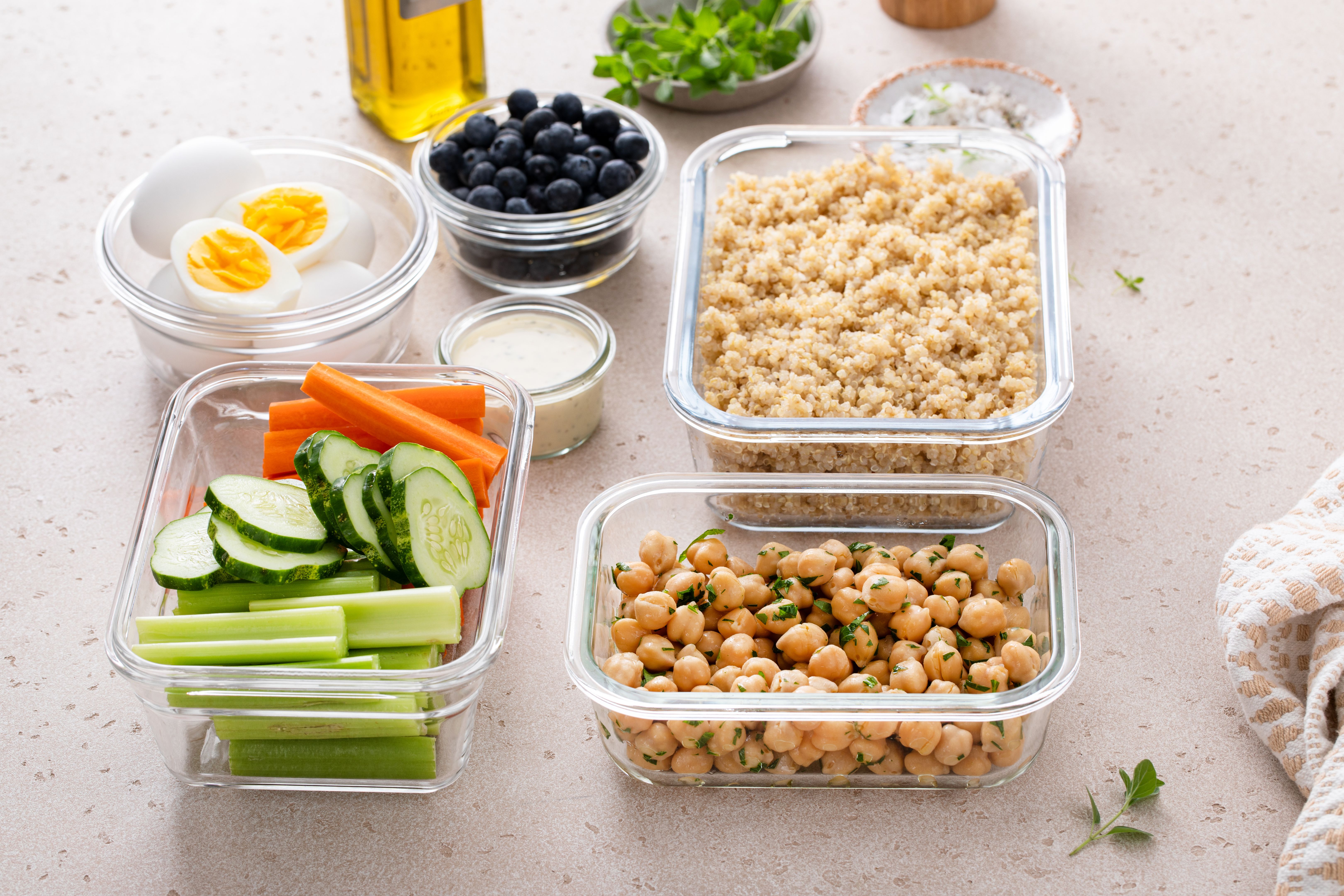 healthy prepped meals