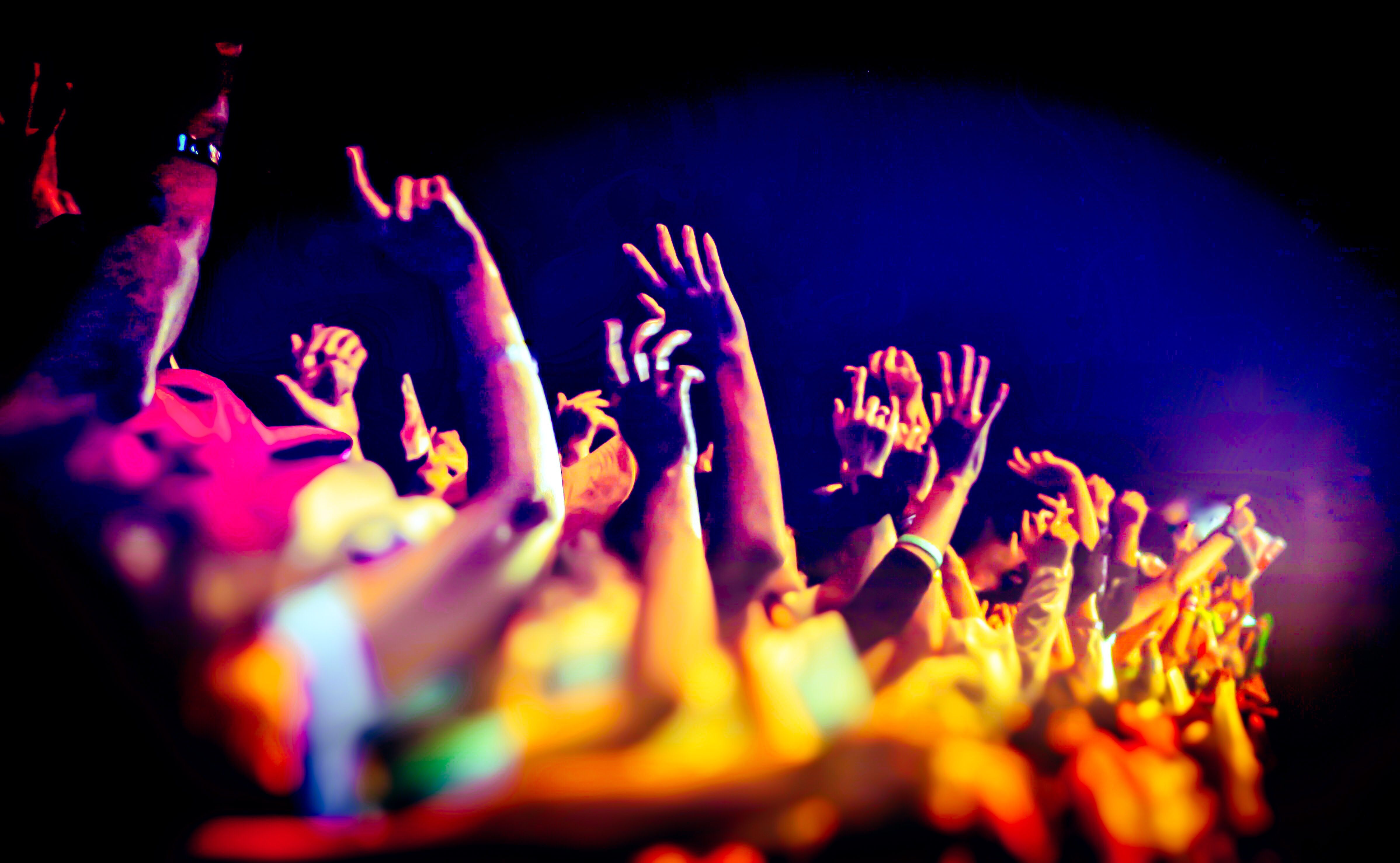 happy crowd