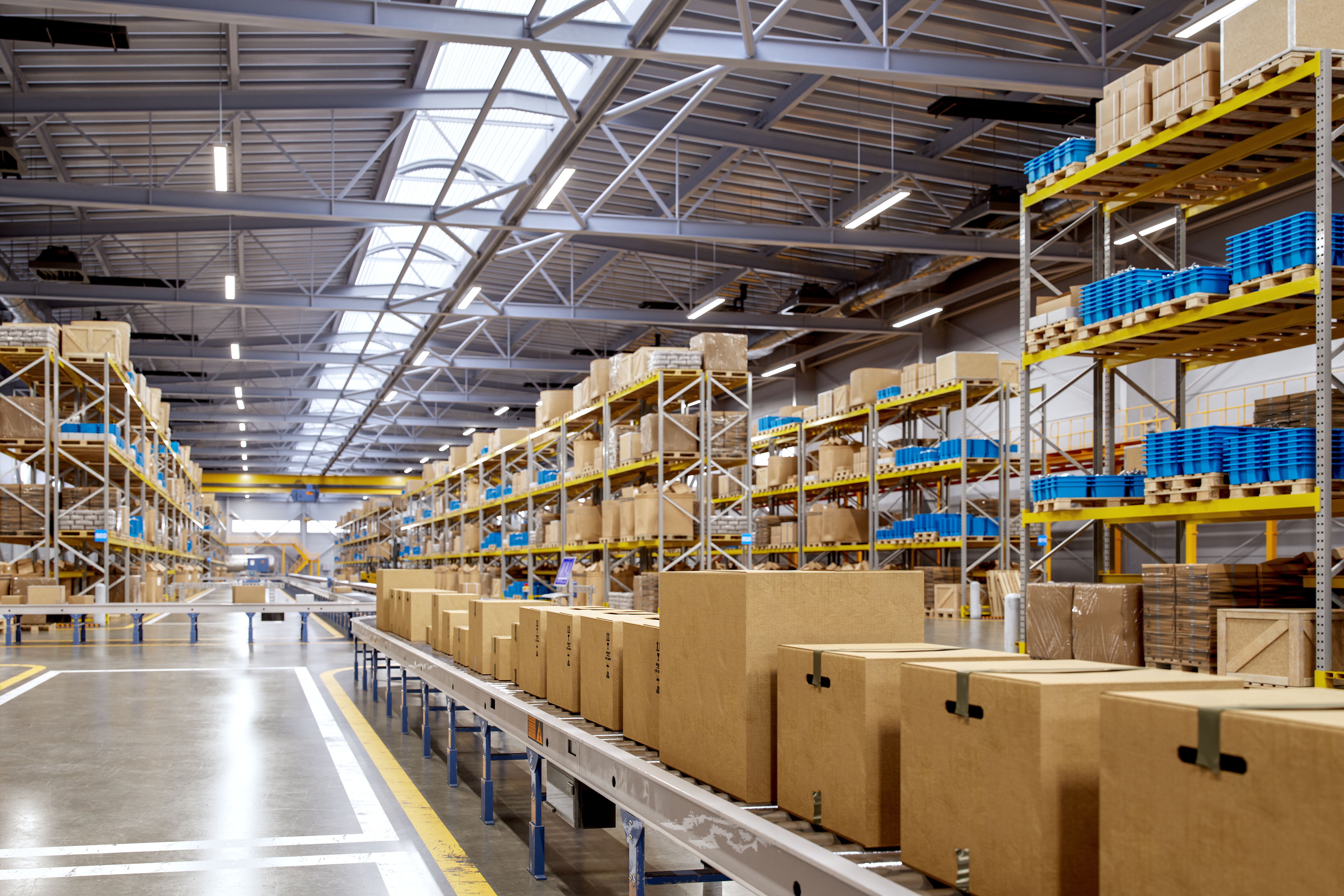 Modern Distribution Center with Smart Automation