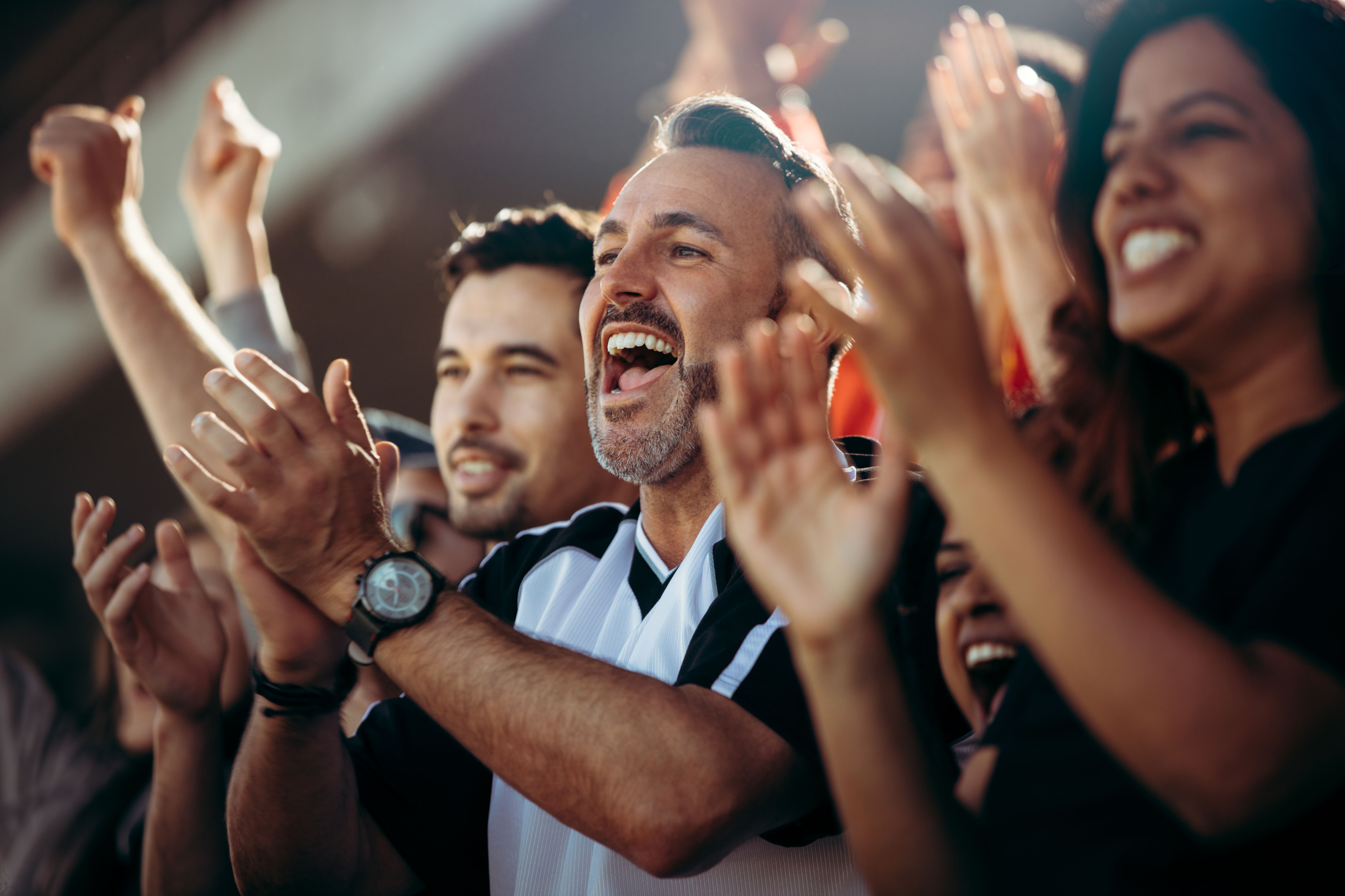 fans cheering
