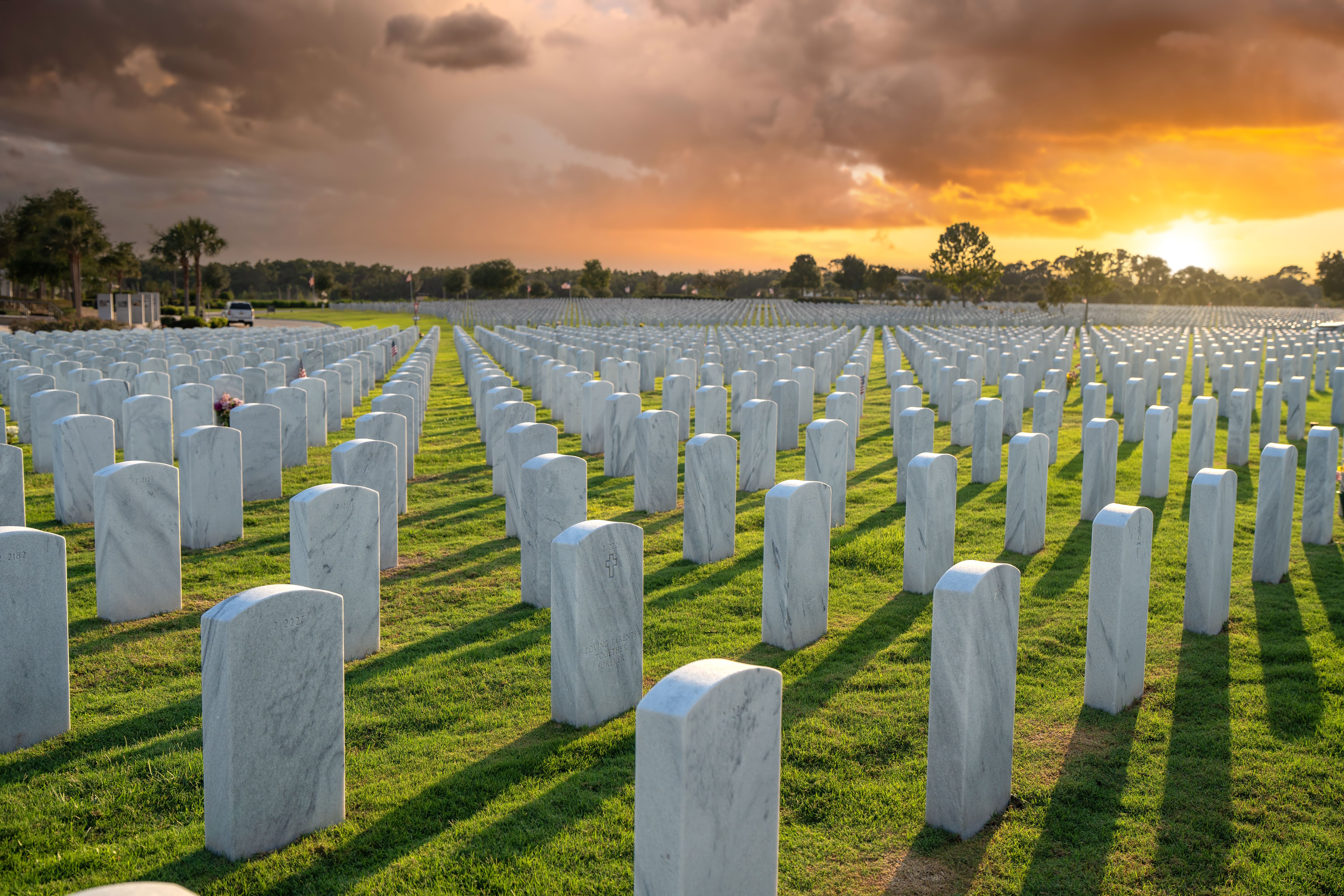 peaceful cemetery