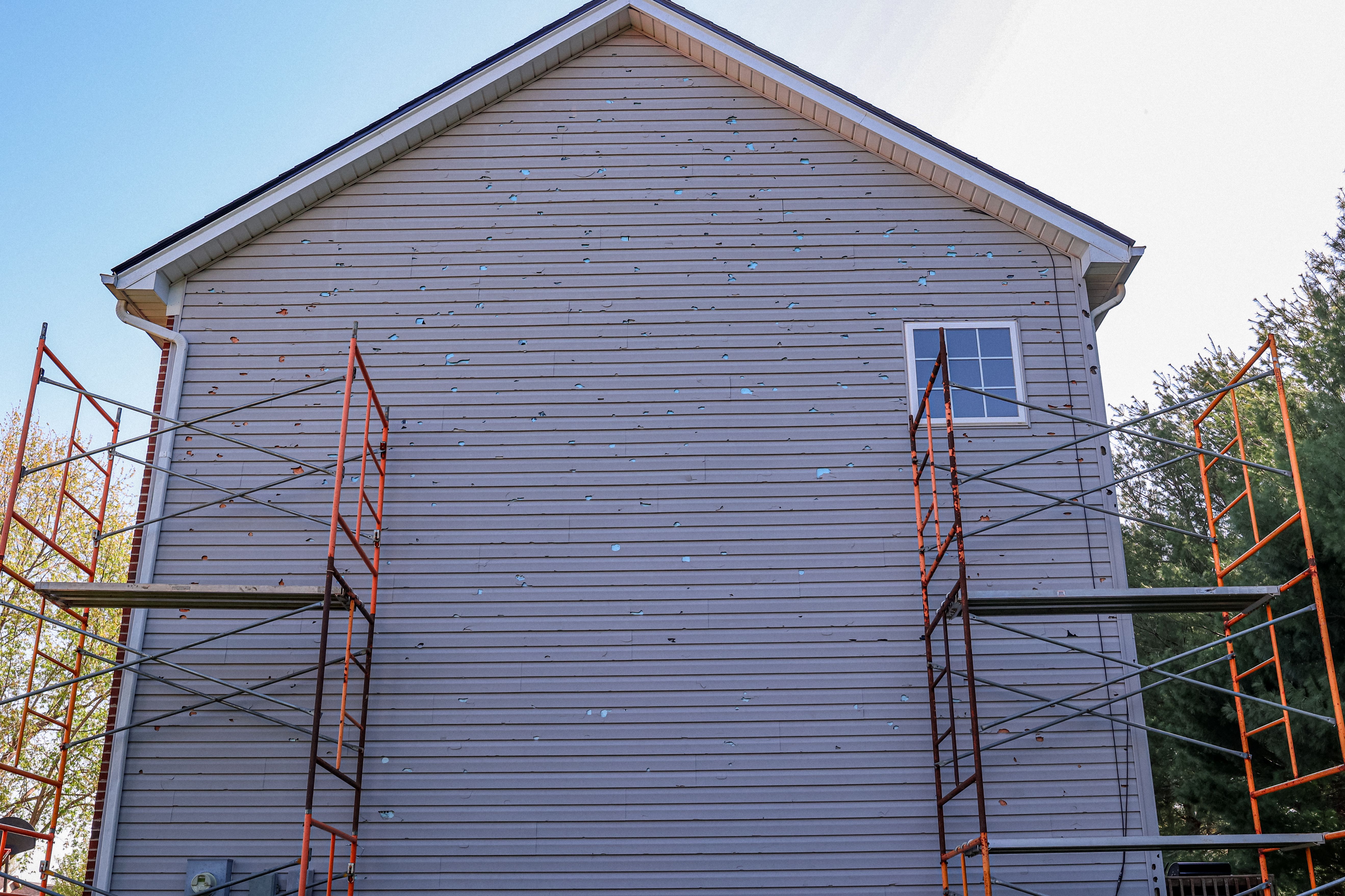 storm damaged siding