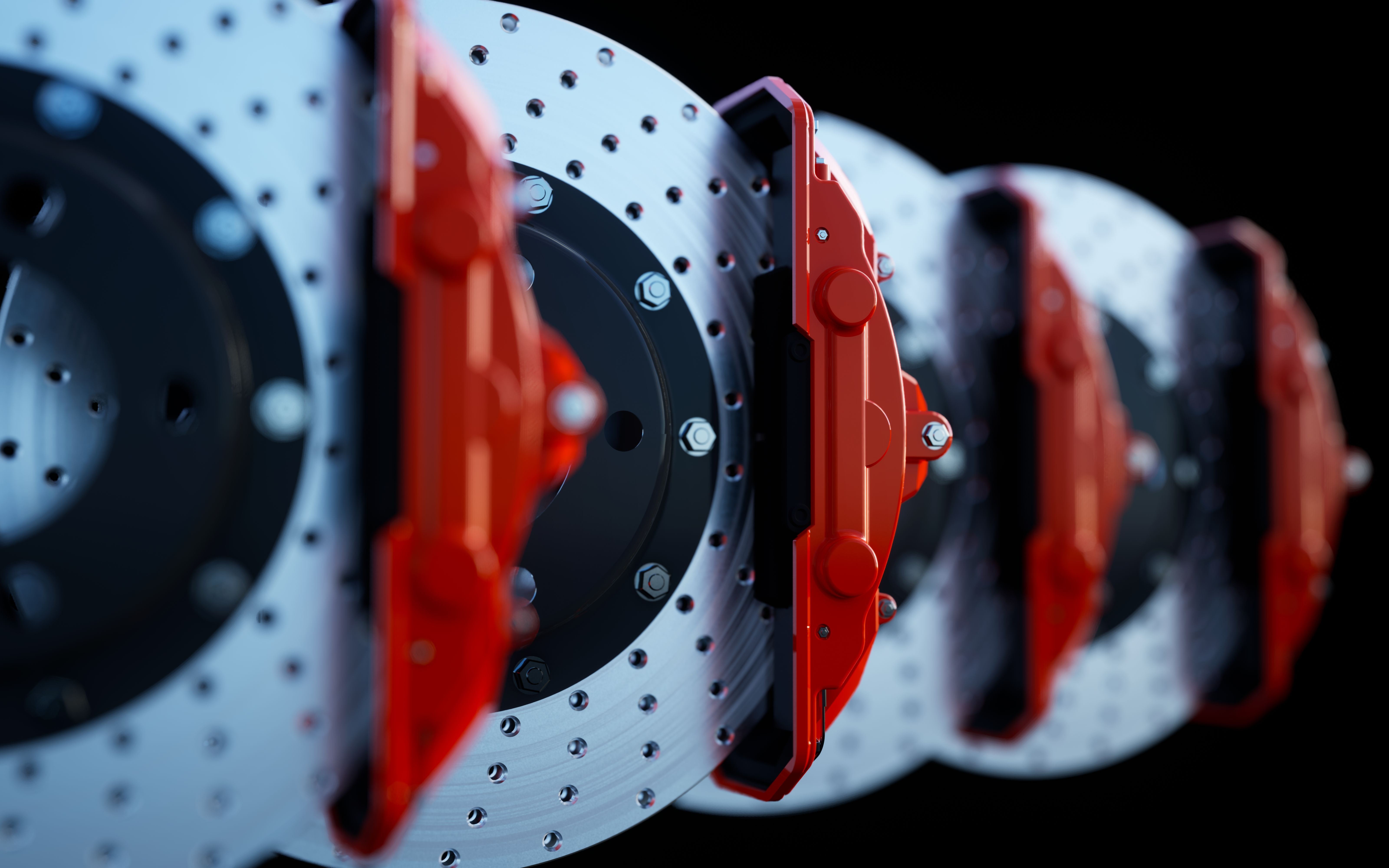 front and rear brakes