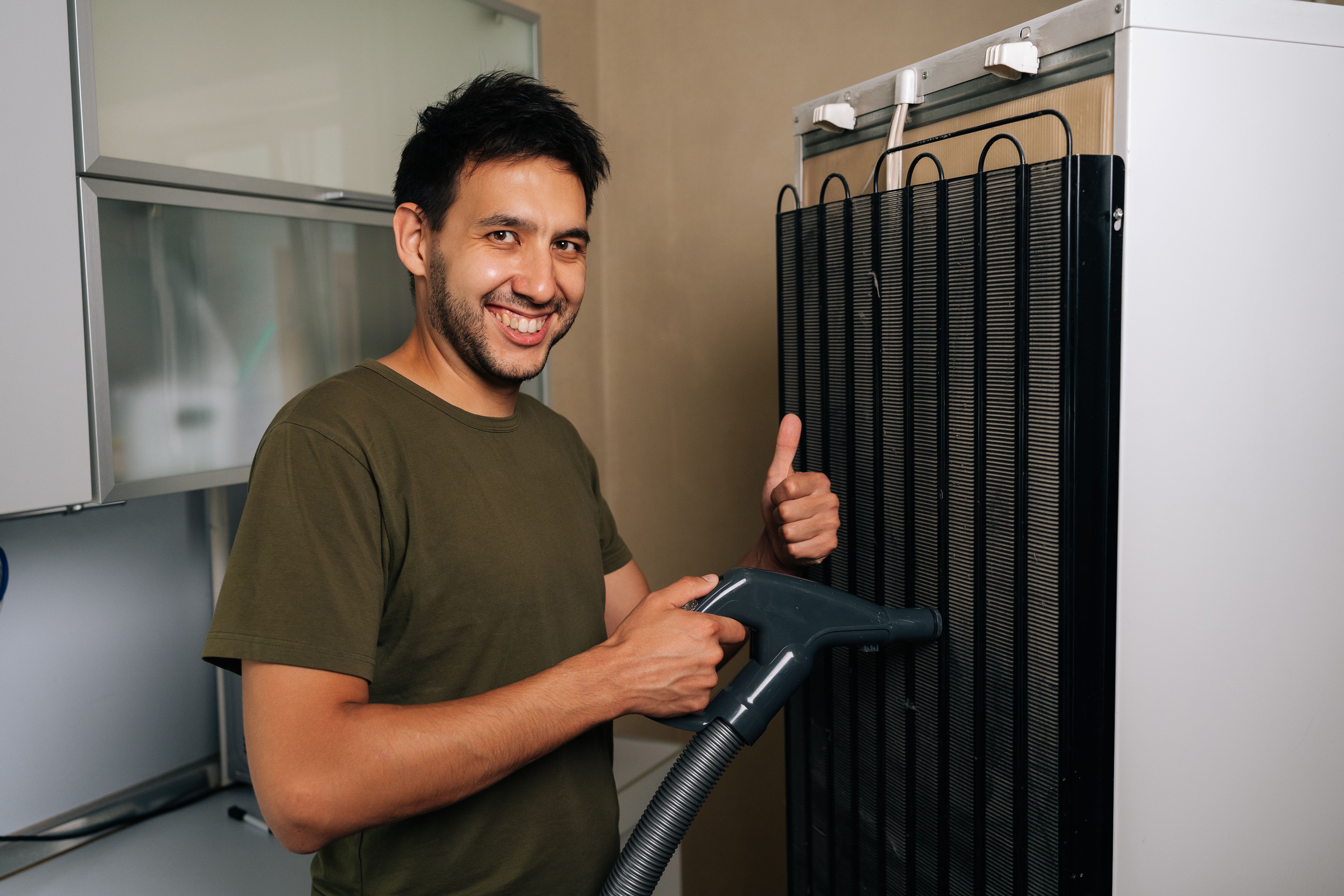 cleaning refrigerator coils