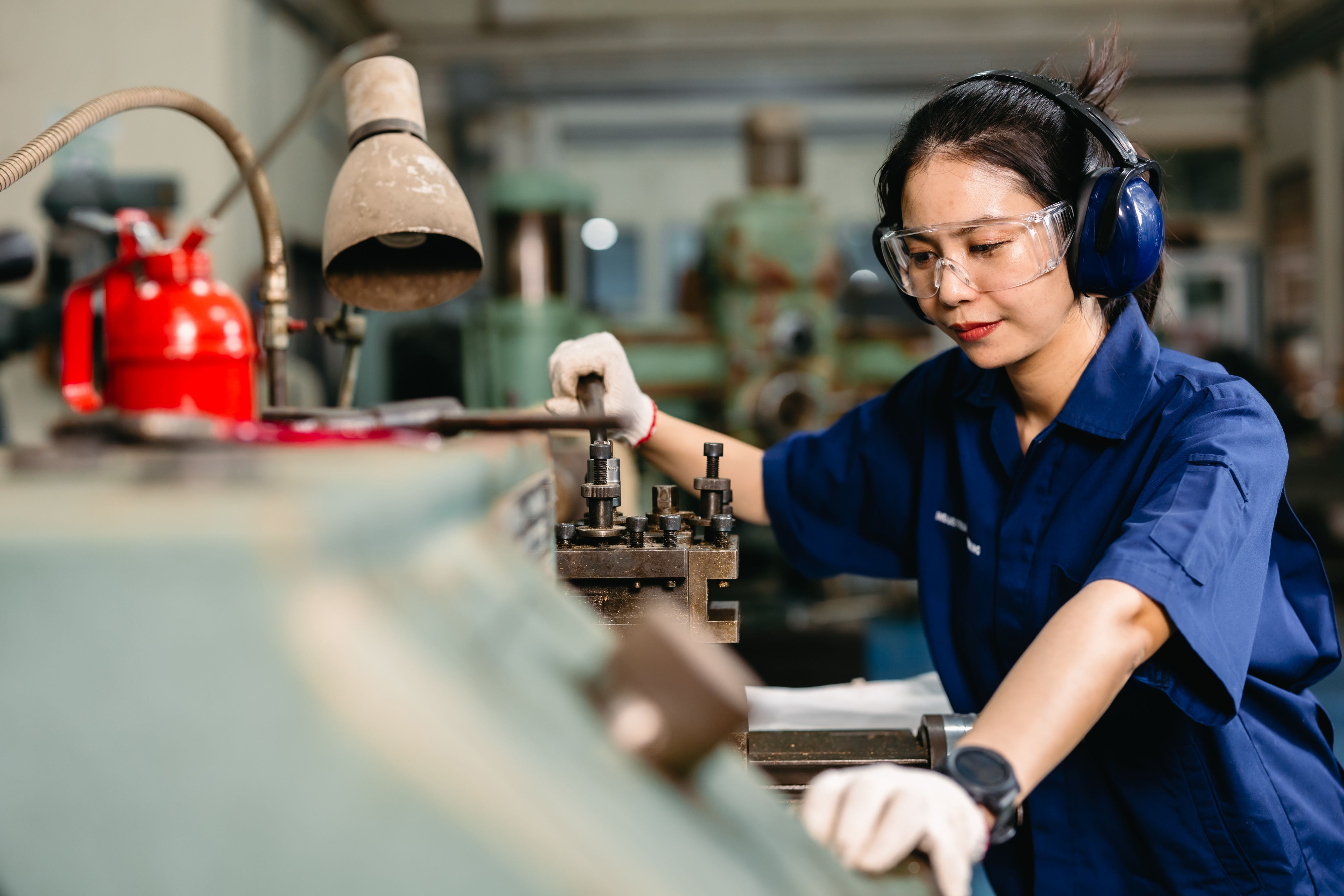 engineer working with magnet drills