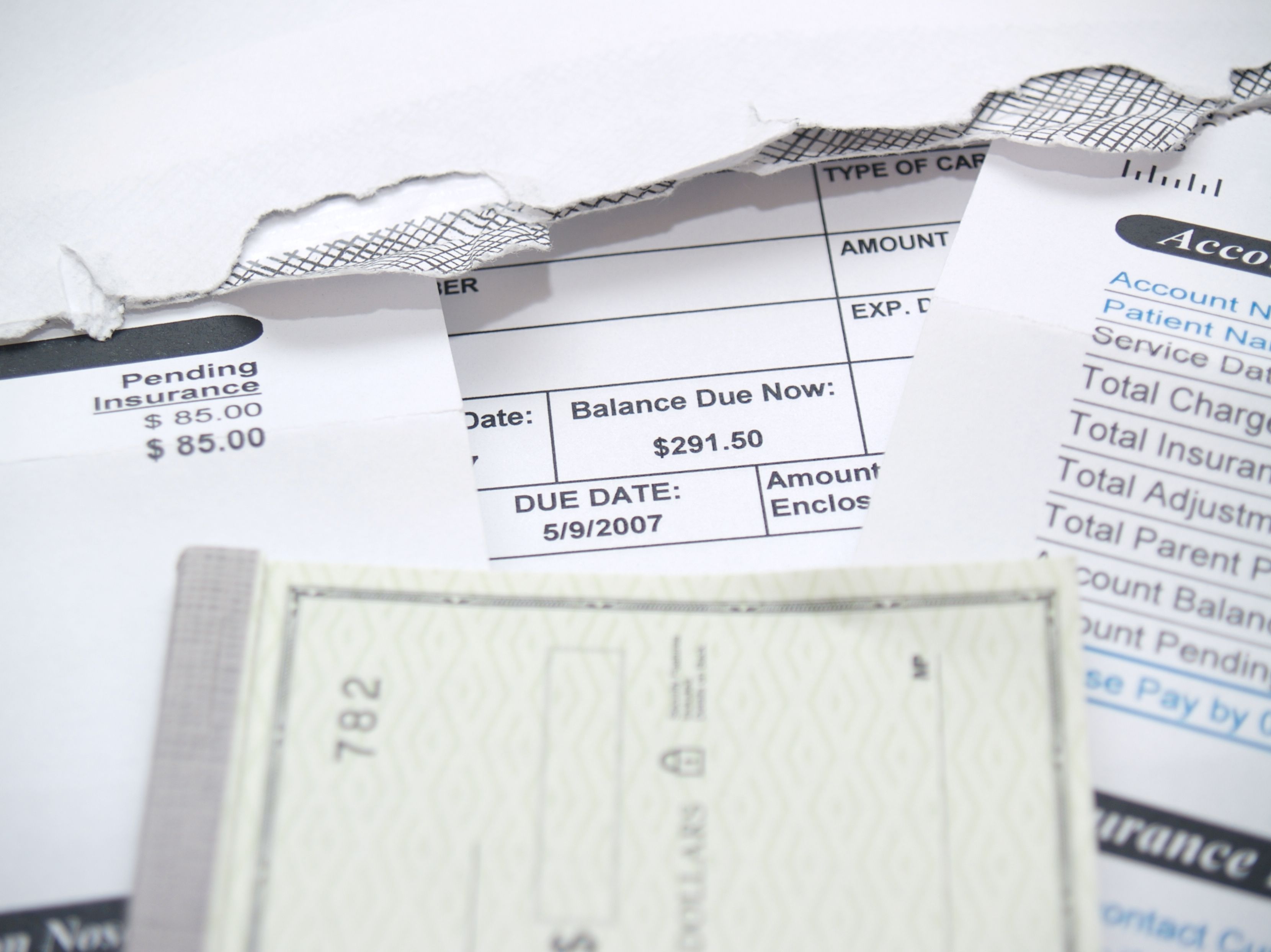 Bill Payment Statement with Check book