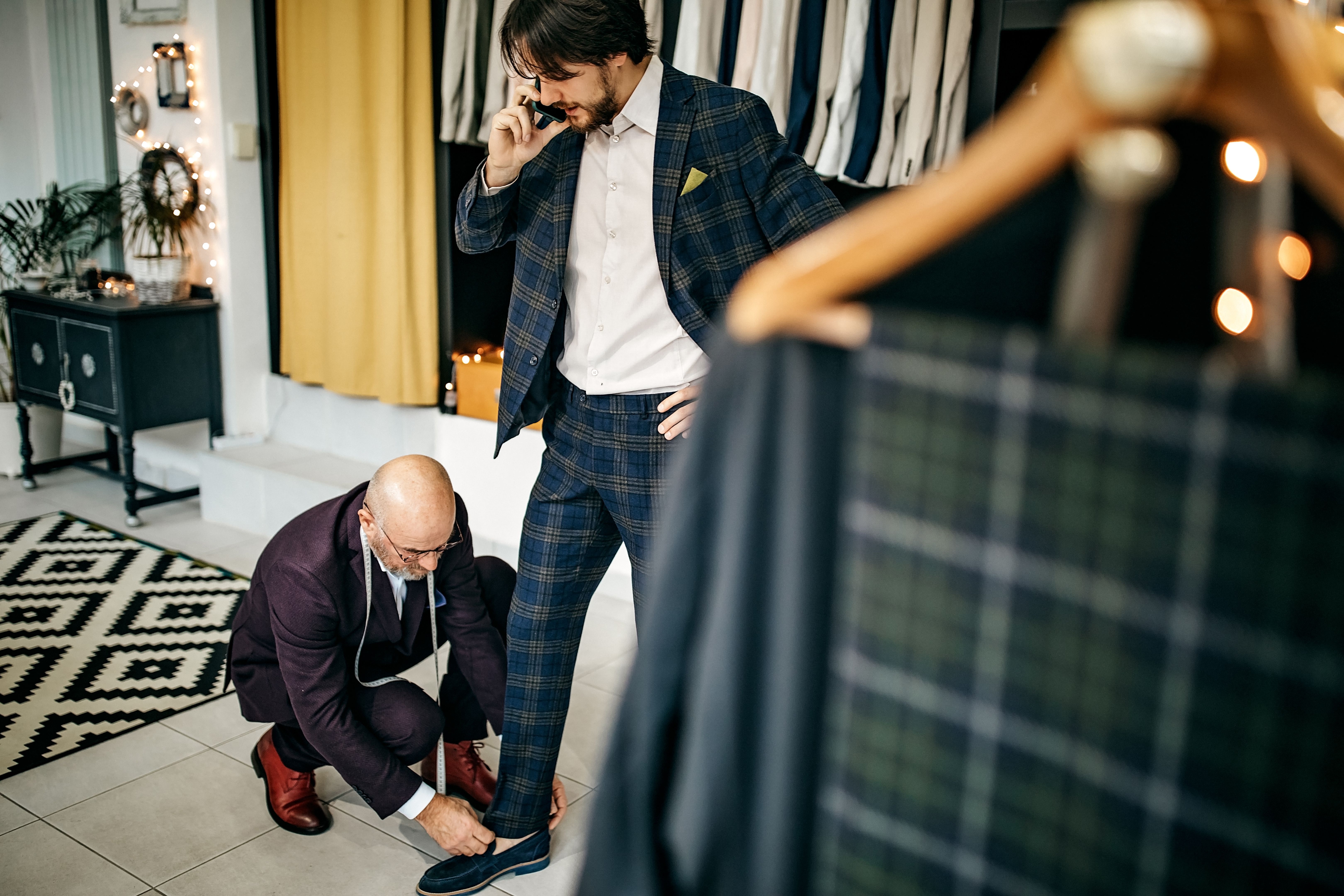 tailored suit fitting