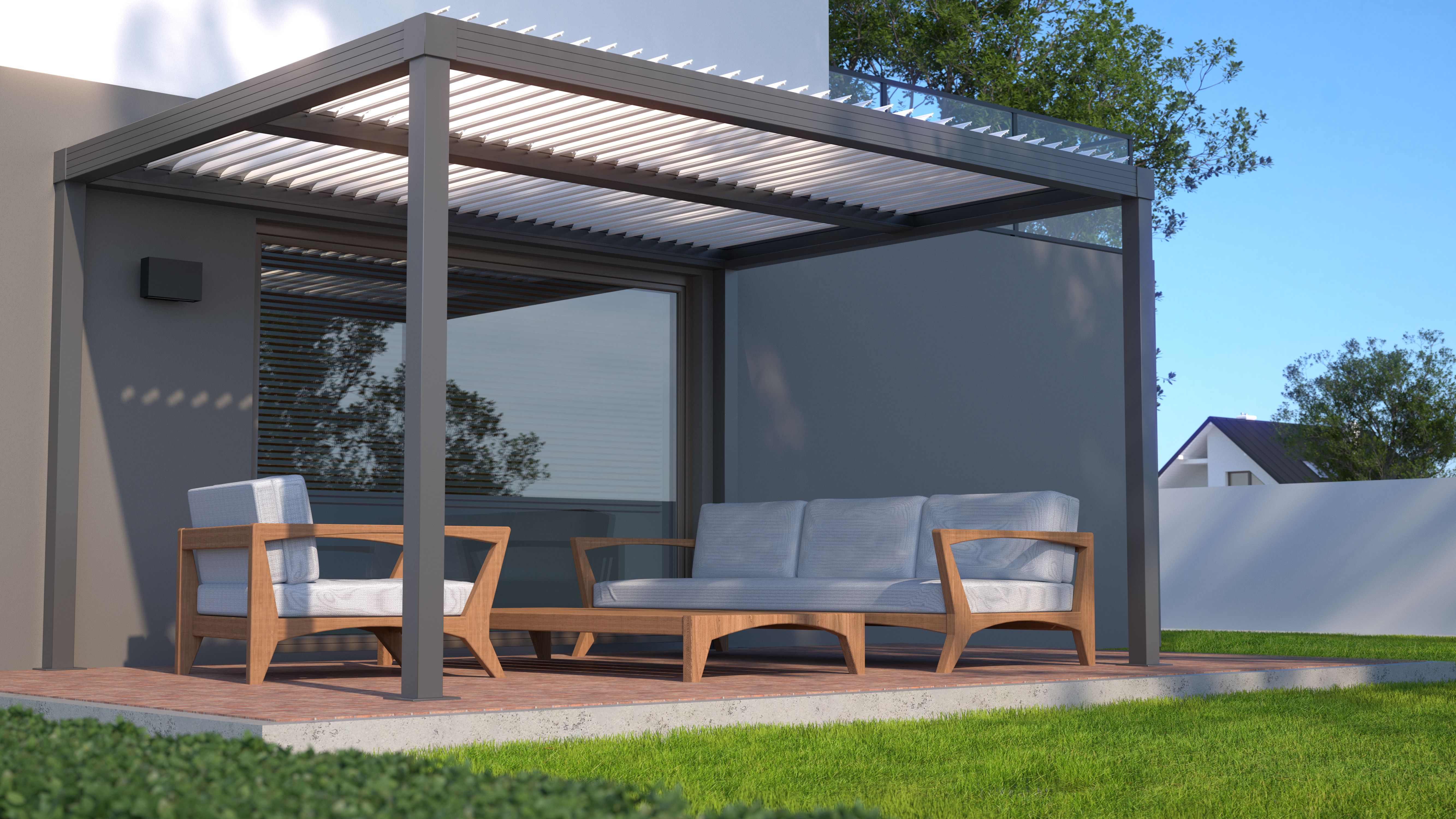 aluminum pergola